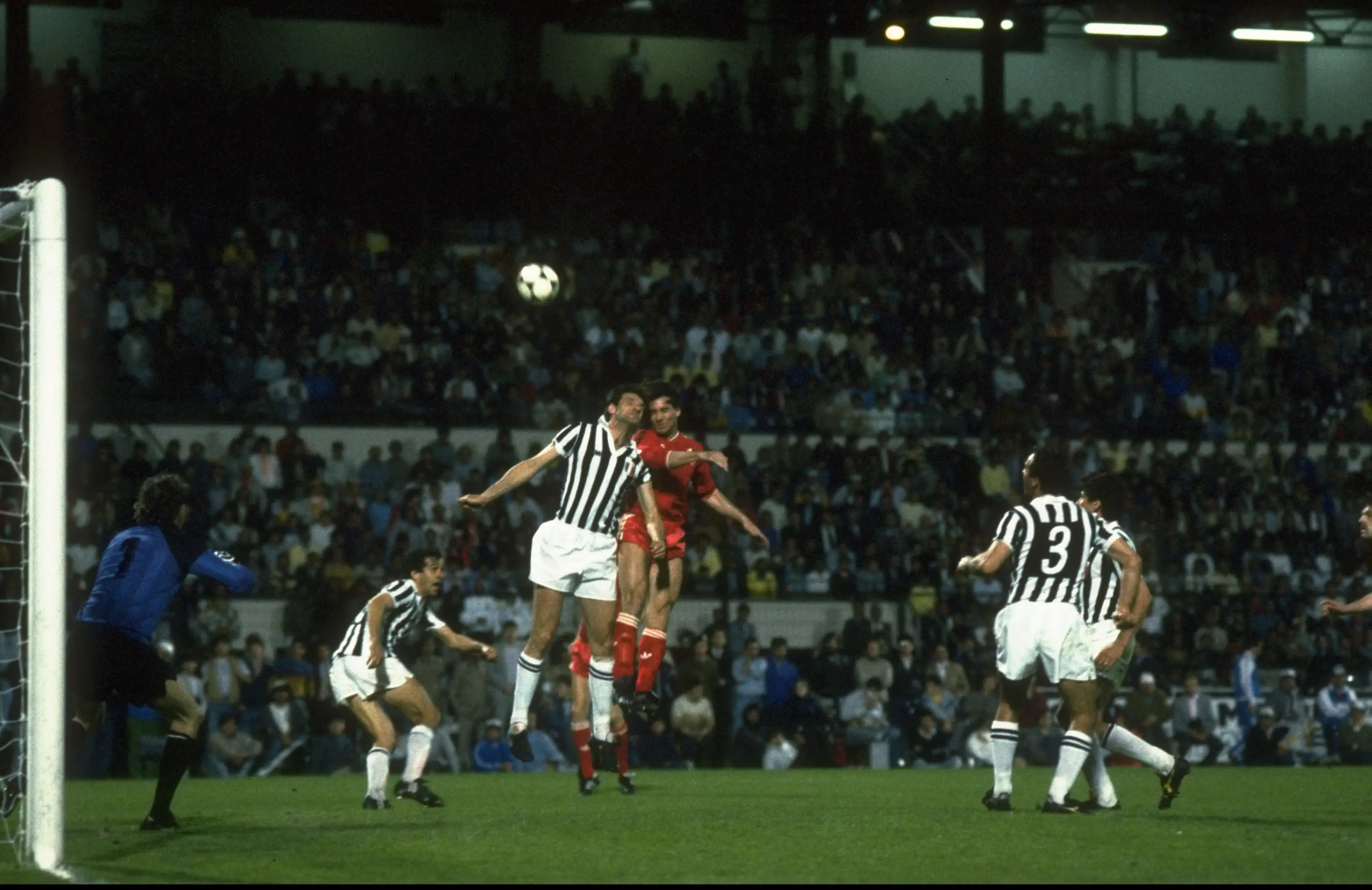 The European Cup Final at the Heysel Stadium in Brussel. Image credit: Getty