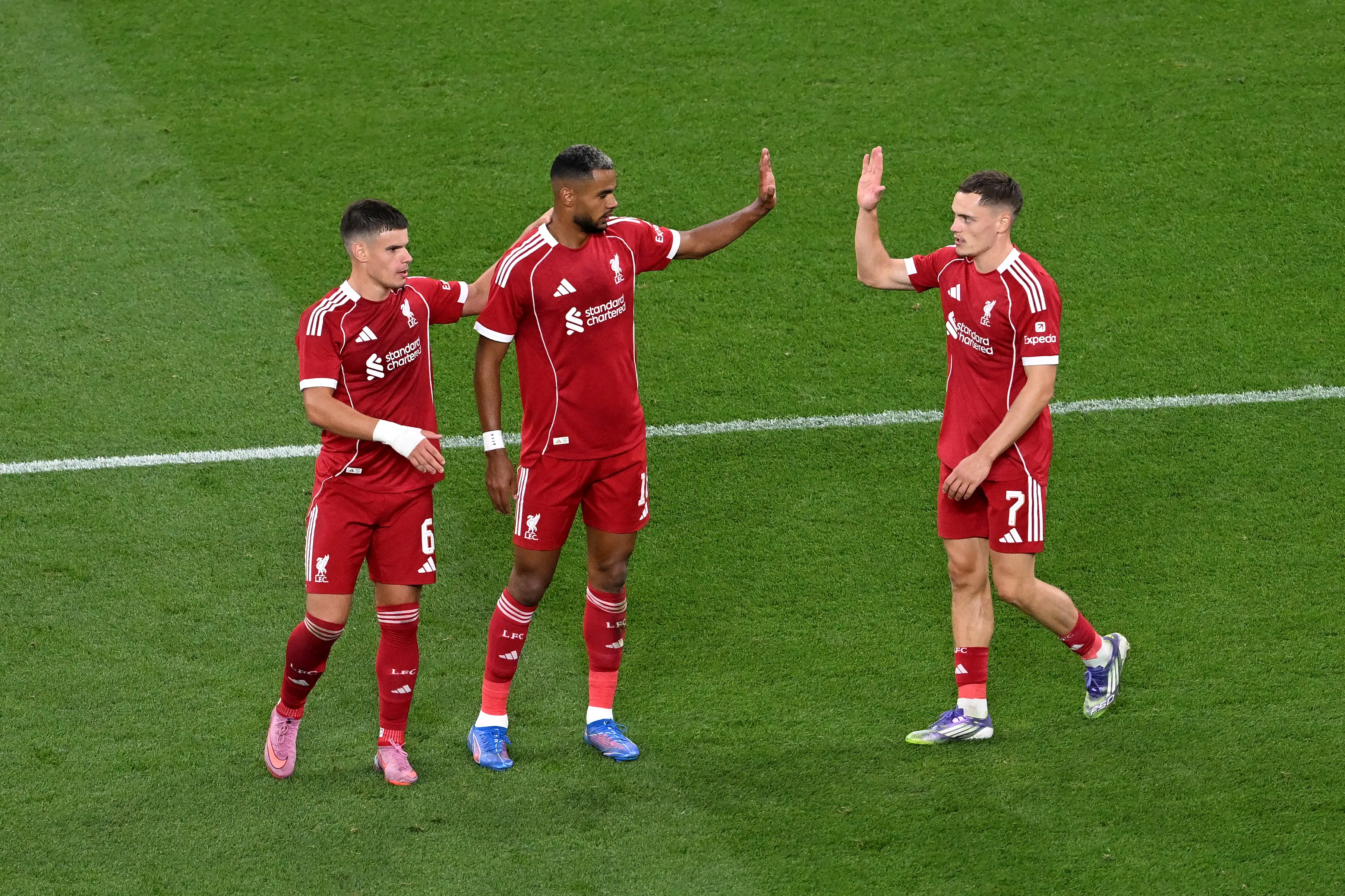 Liverpool were in action on Monday. Image: Getty