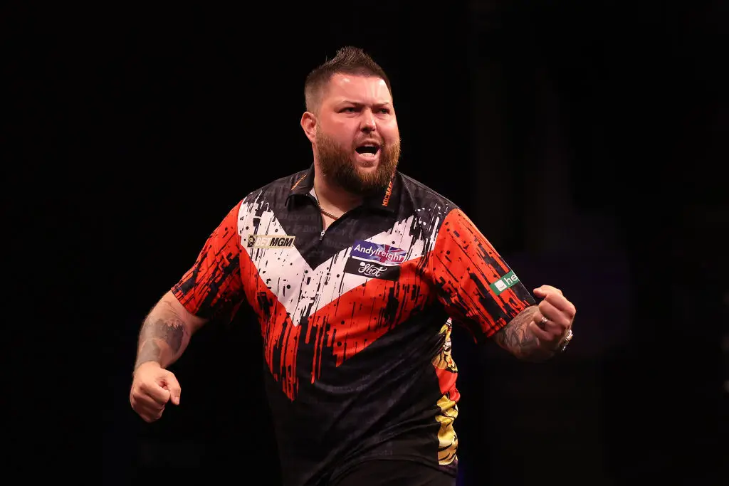 Michael Smith (pictured) and Luke Humphries will play for England at the World Cup of Darts (