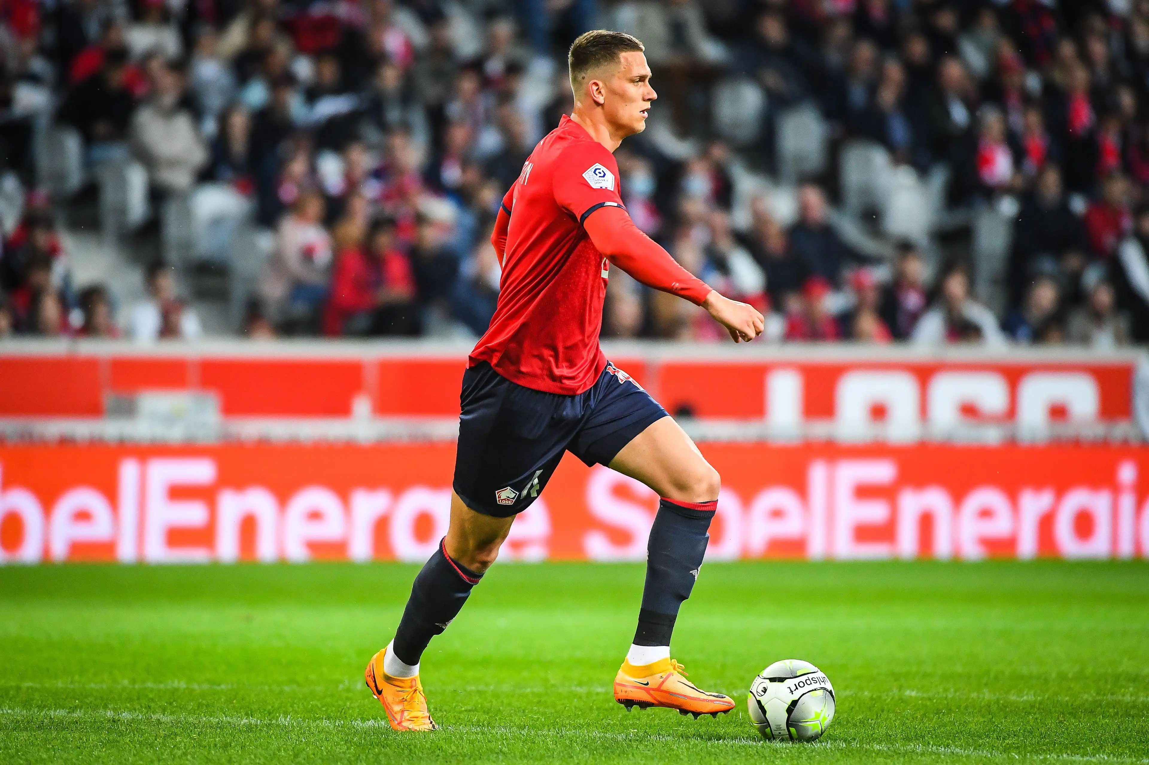 Sven Botman of Lille against AS Monaco |