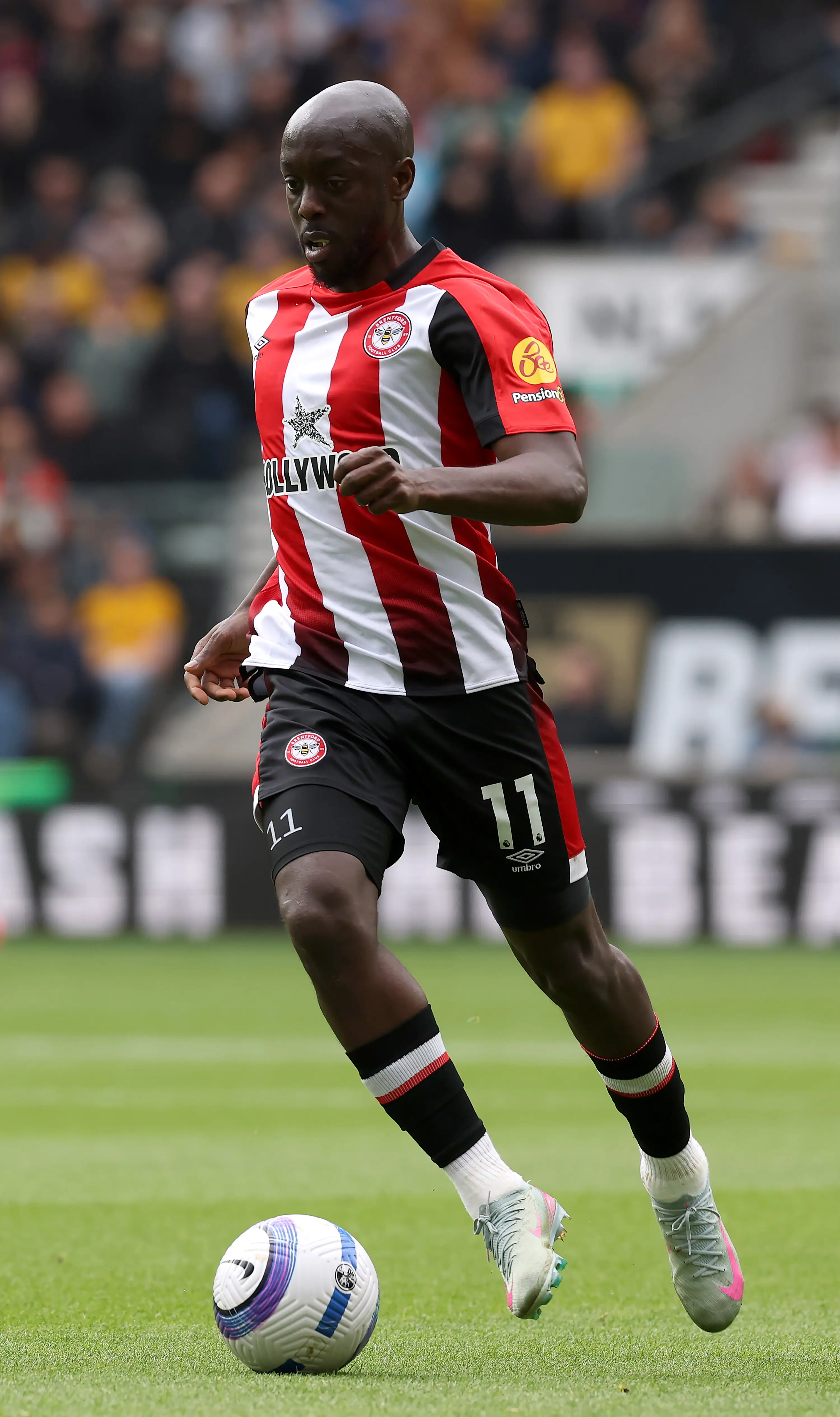 Yoane Wissa also wants out at Brentford. Image: Getty