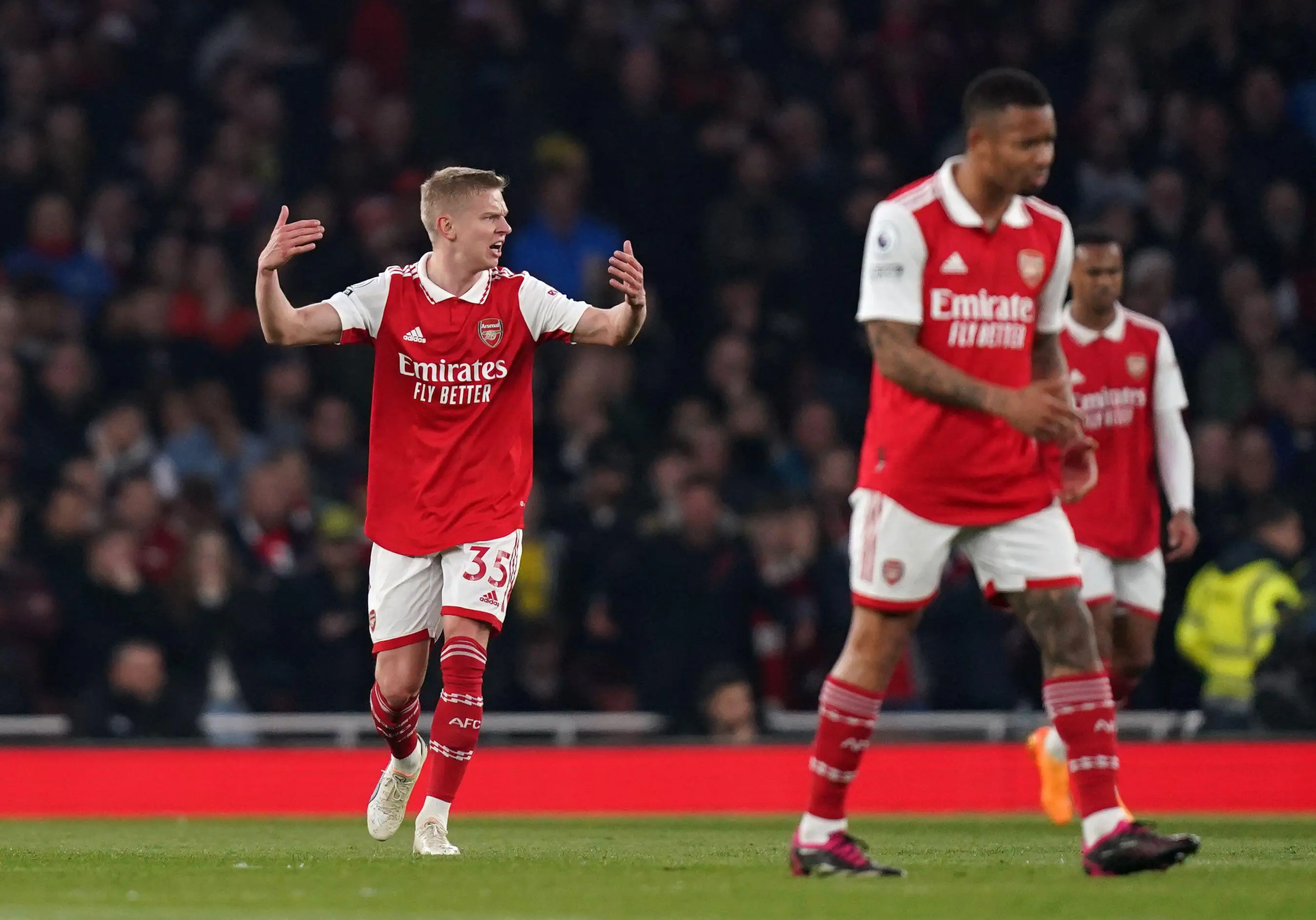 Oleksandr Zinchenko in action for Arsenal. Image: Alamy 