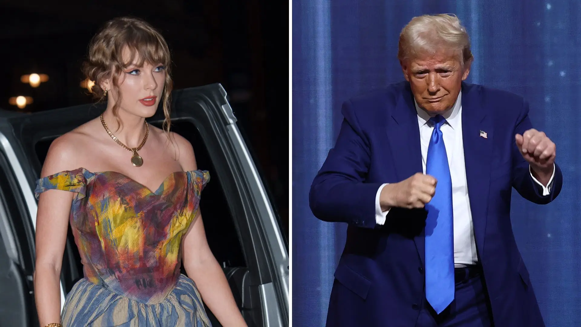 TV host makes furious Taylor Swift comment live on air after seeing what CBS Sports did with Donald Trump