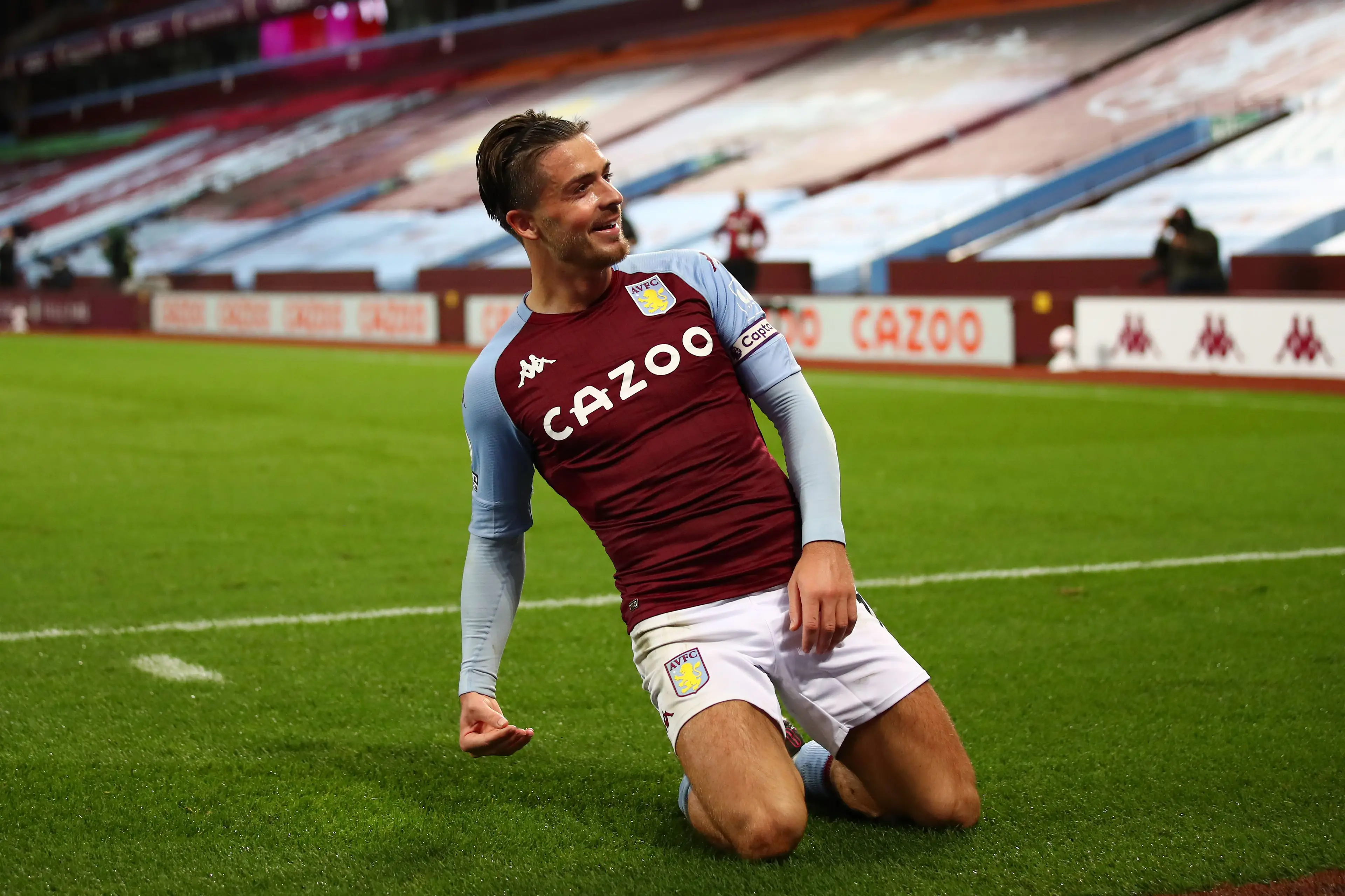 Jack Grealish made his name at Aston Villa before signing for Manchester City for £100 million. Image: Getty