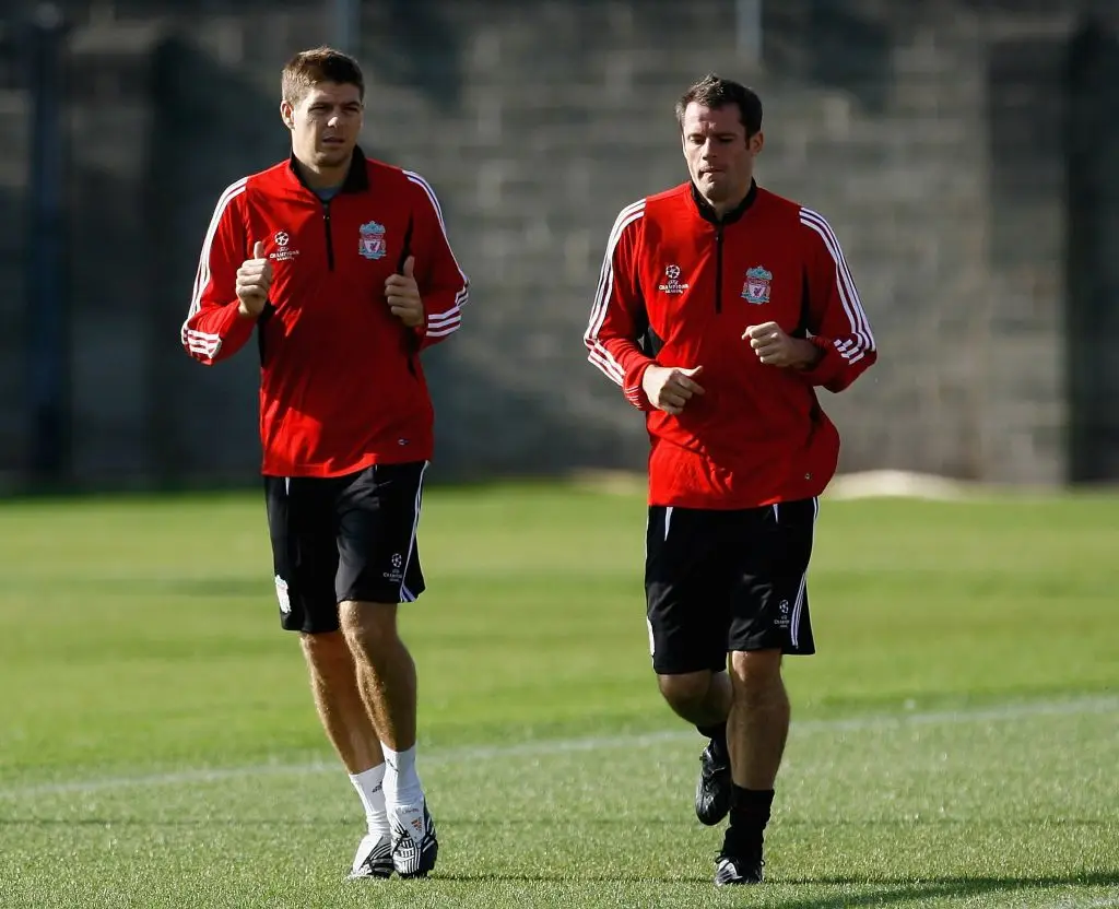 Steven Gerrard and Jamie Carragher (Credit:Getty)