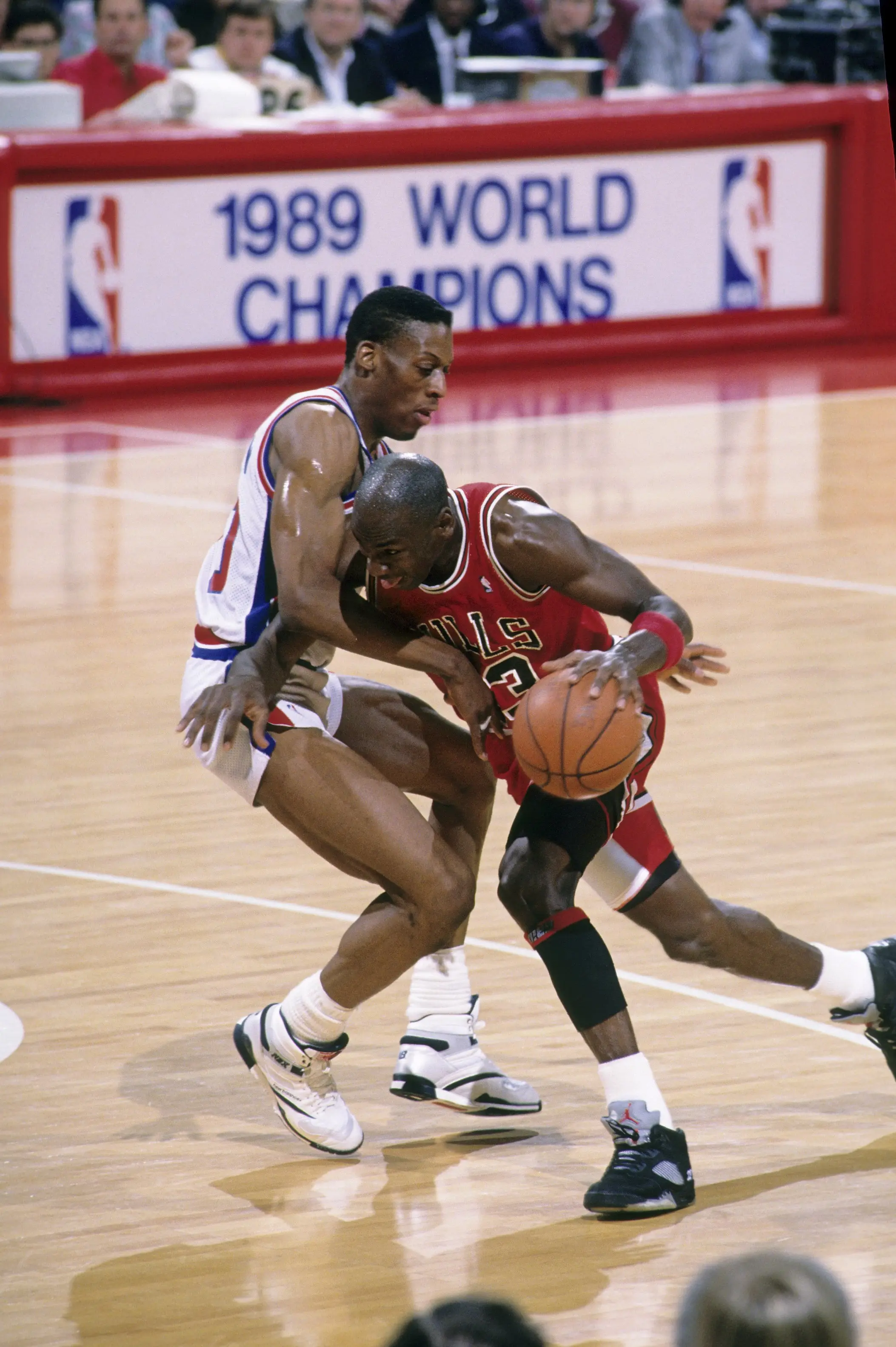 Michael Jordan is still not fond of the Pistons. Image: Getty