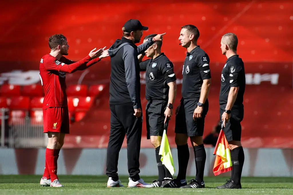 David Coote has been involved as a referee or VAR official for 16 Premier League matches involving Liverpool. (Image: Getty)