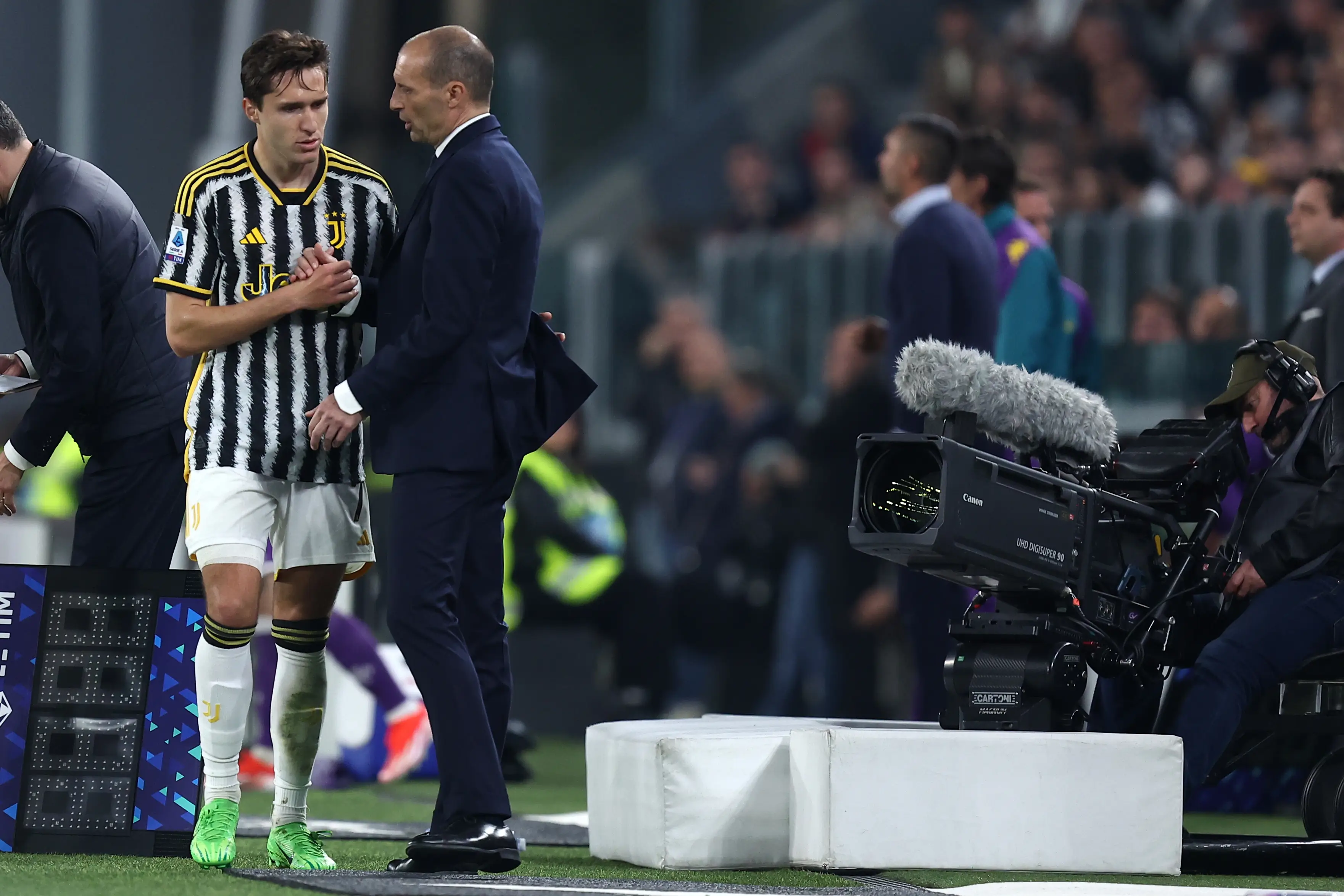 Max Allegri wants to bring Federico Chiesa to AC Milan this summer. Image: Getty 