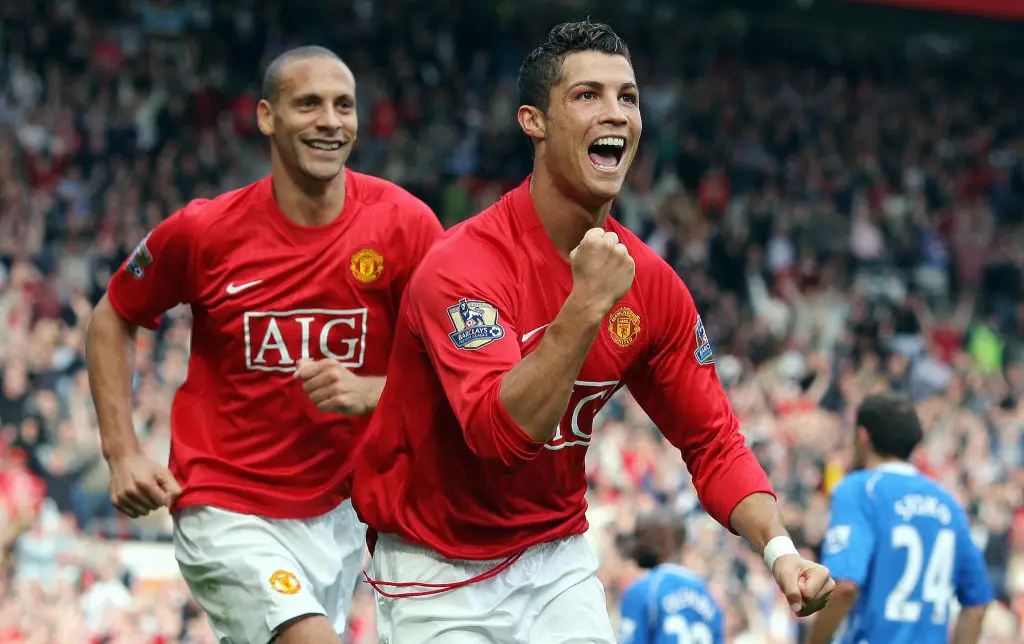 Rio Ferdinand and Cristiano Ronaldo won the biggest trophies in club football together. (Image: ANDREW YATES/AFP via Getty Images)