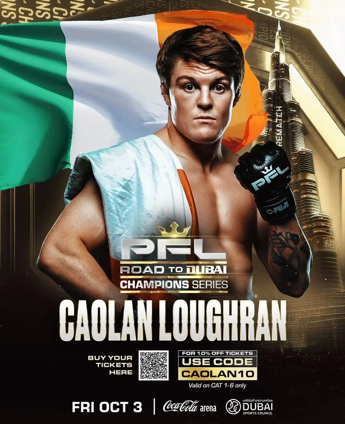 Caolan Loughran makes his PFL debut on Friday. Image: PFL