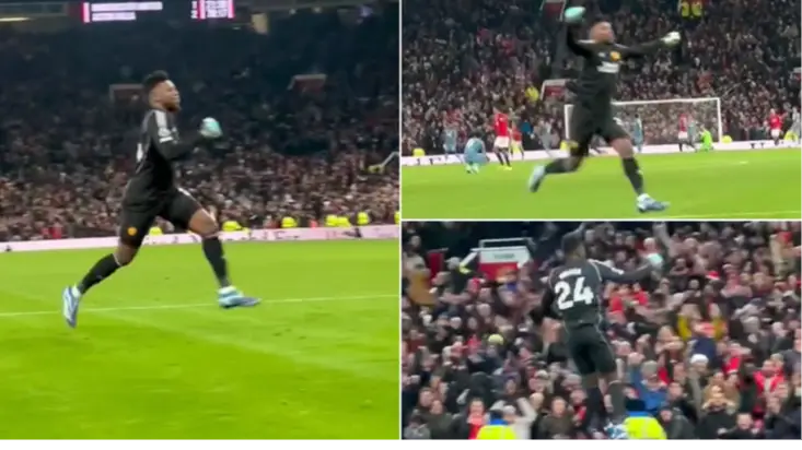 Unseen footage of Andre Onana celebrating Man Utd's equaliser and winner goes viral, he was full of emotion