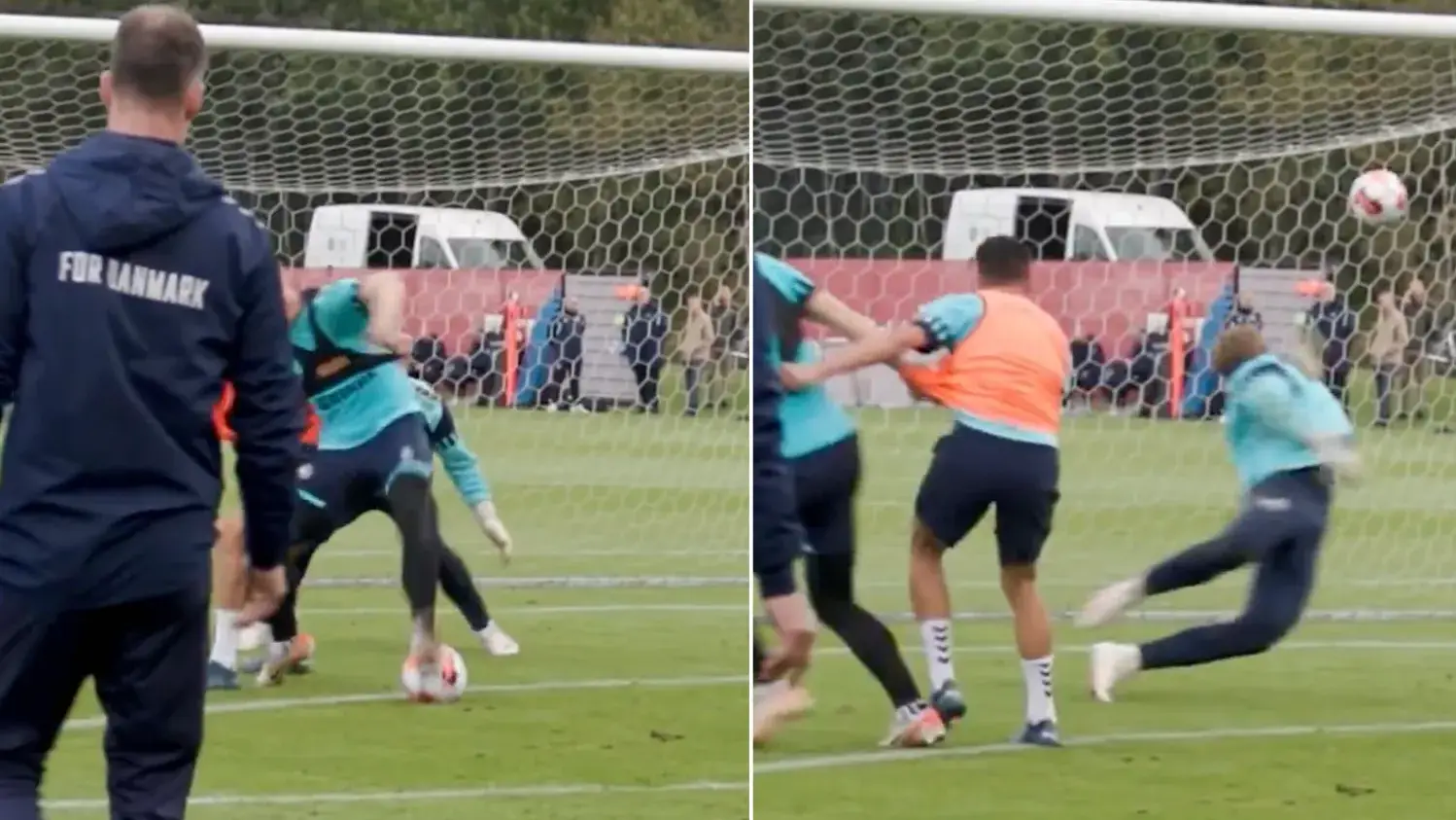 Rasmus Hojlund leaves Man Utd fans stunned after Denmark training video leaked