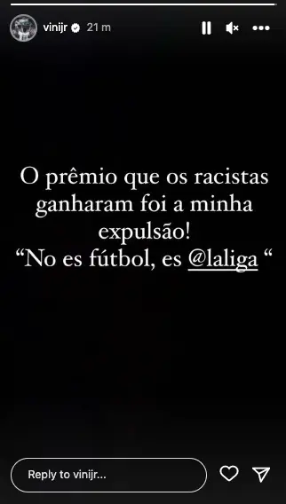 Image: Instagram/Vinicius Junior 