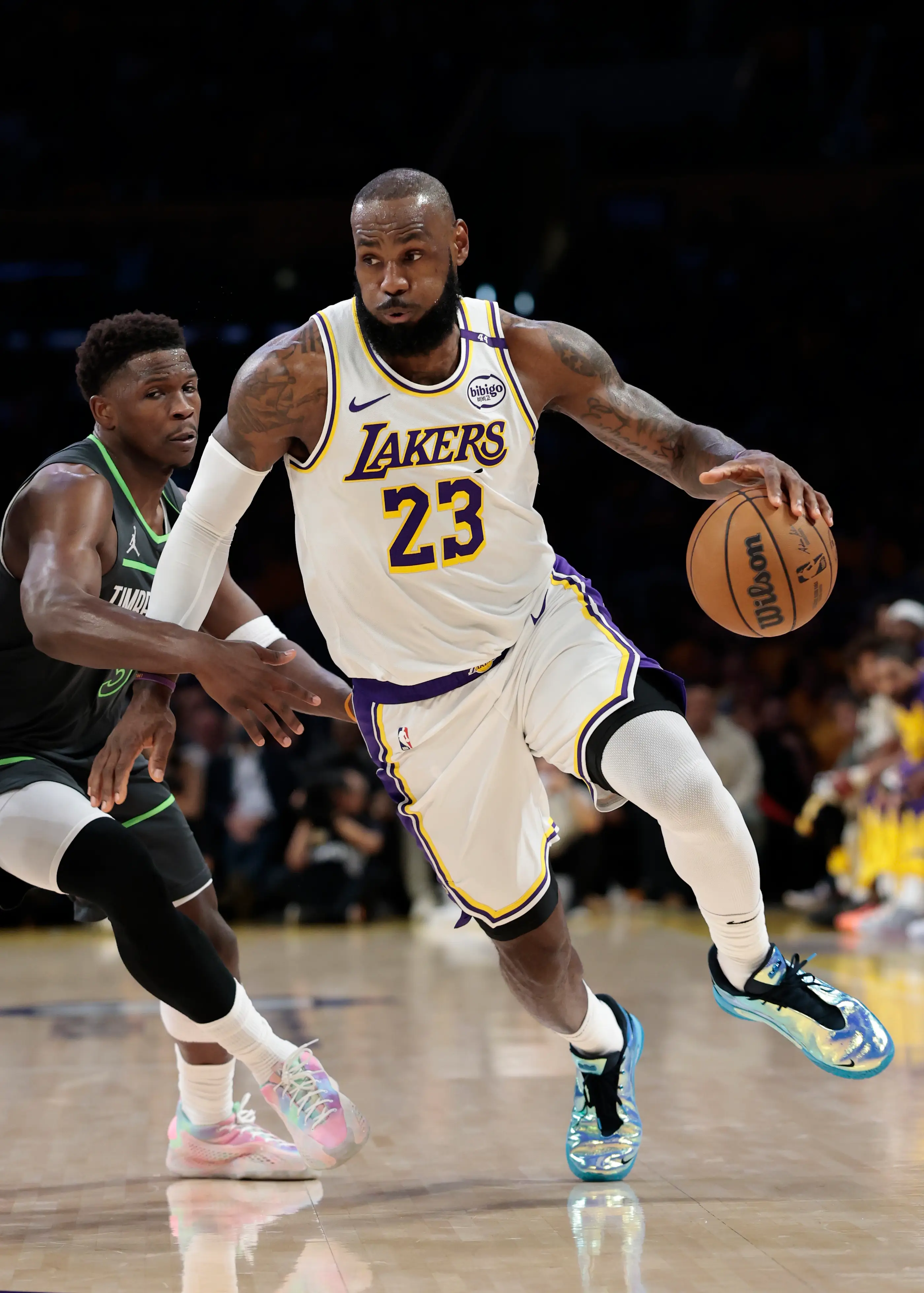 Los Angeles Lakers star LeBron James. Image: Ronald Martinez / Staff via Getty