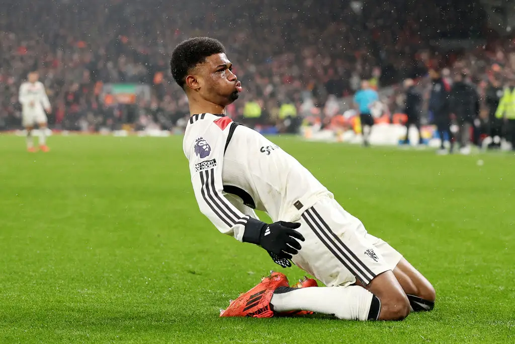 Amad scored against Liverpool (Credit:Getty)