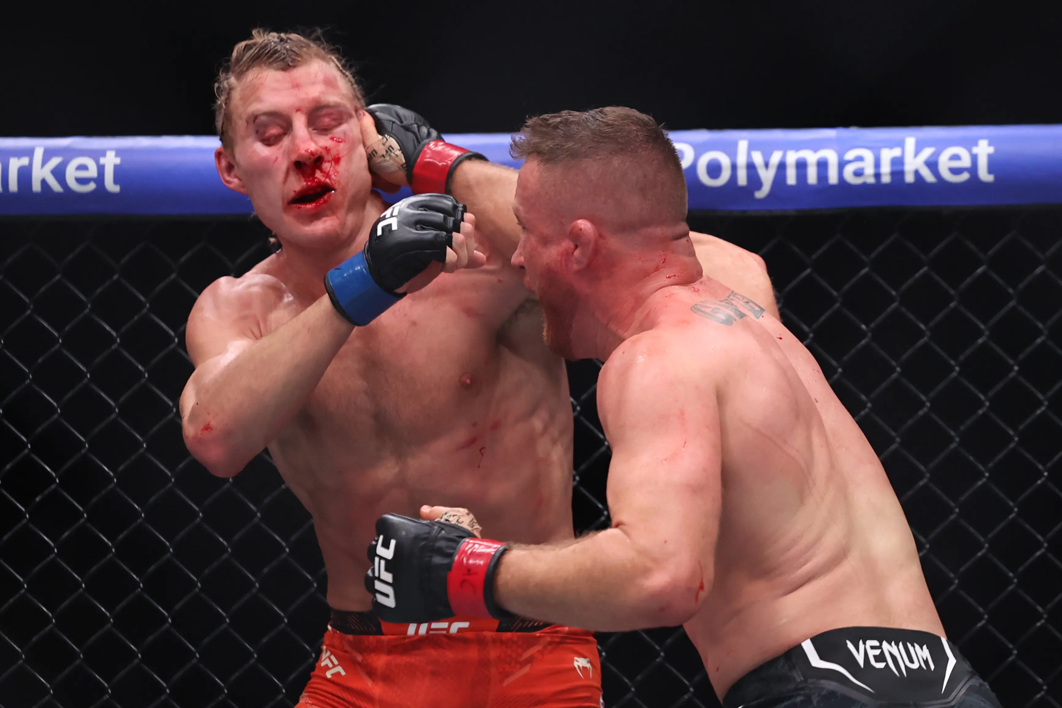 Paddy Pimblett suffered a bruising defeat to Justin Gaethje at UFC 324. Image: Getty 