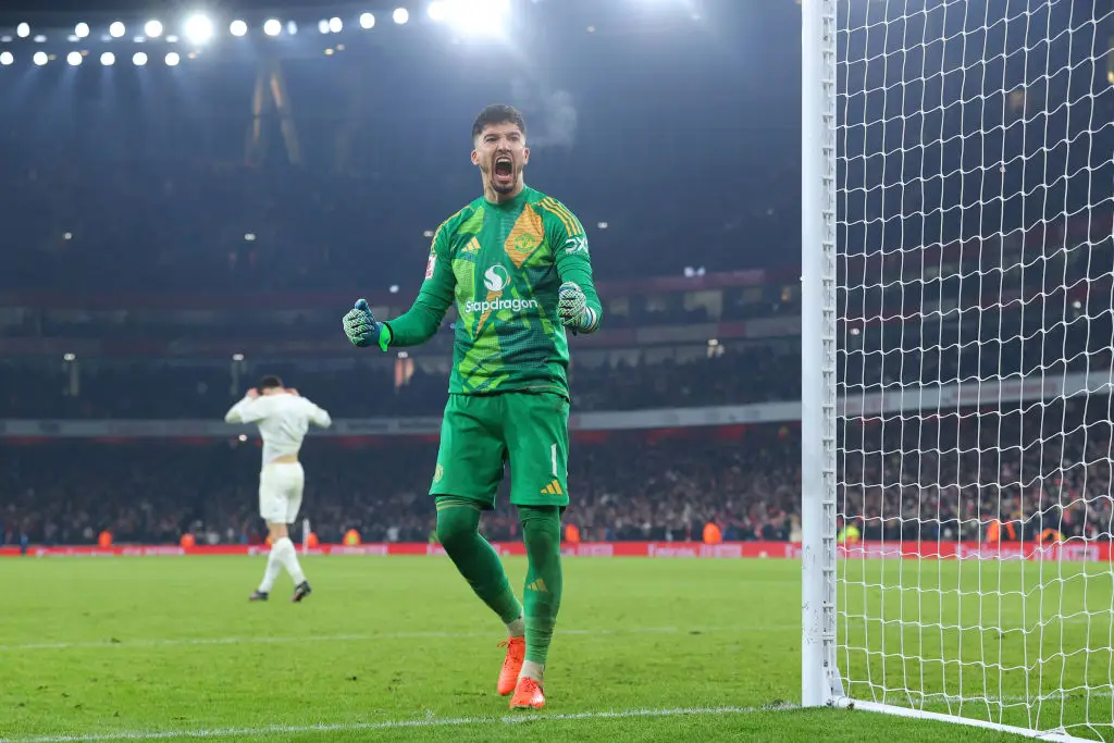 Altay Bayindir secured victory for United in the penalty shootout. (Image: James Gill - Danehouse/Getty Images)