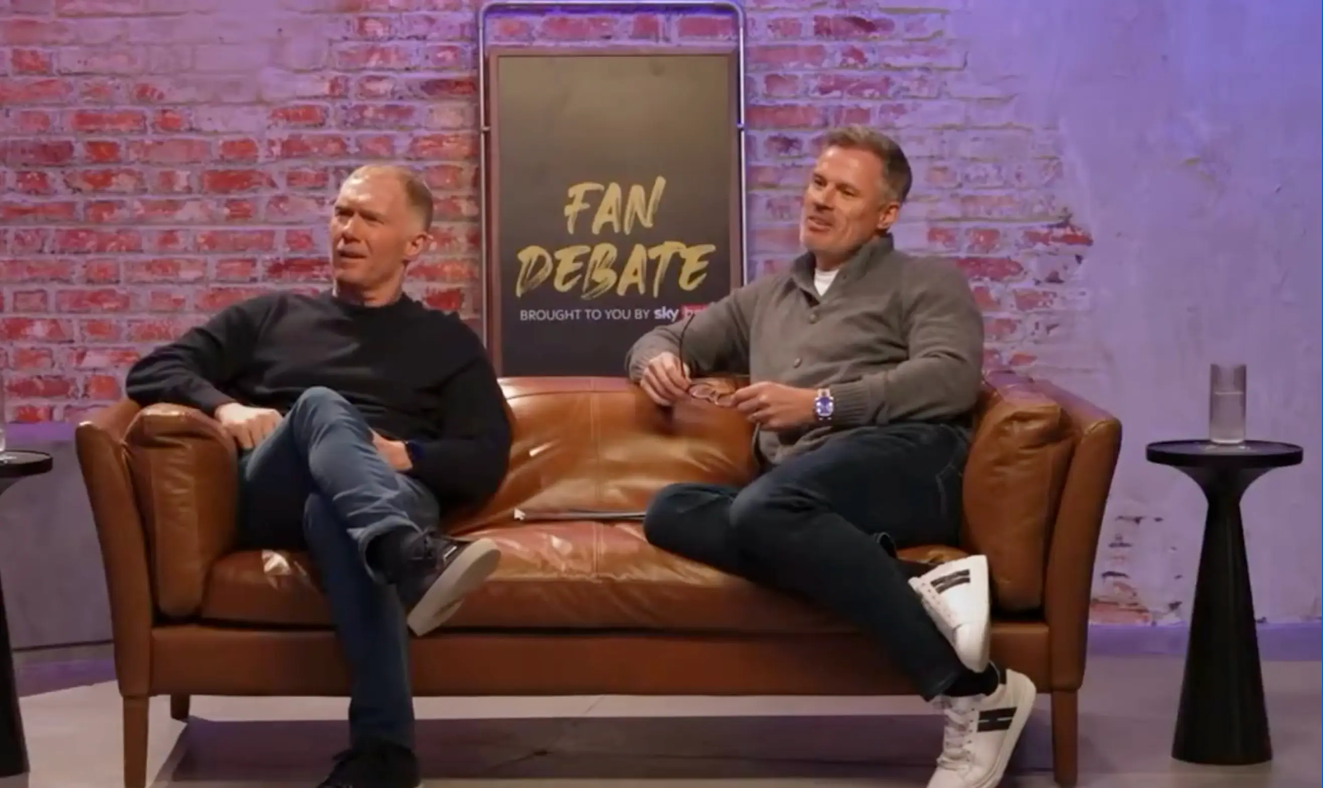 Scholes fired a dig at Maupay. Image credit: The Overlap, brought to you by Sky Bet. 