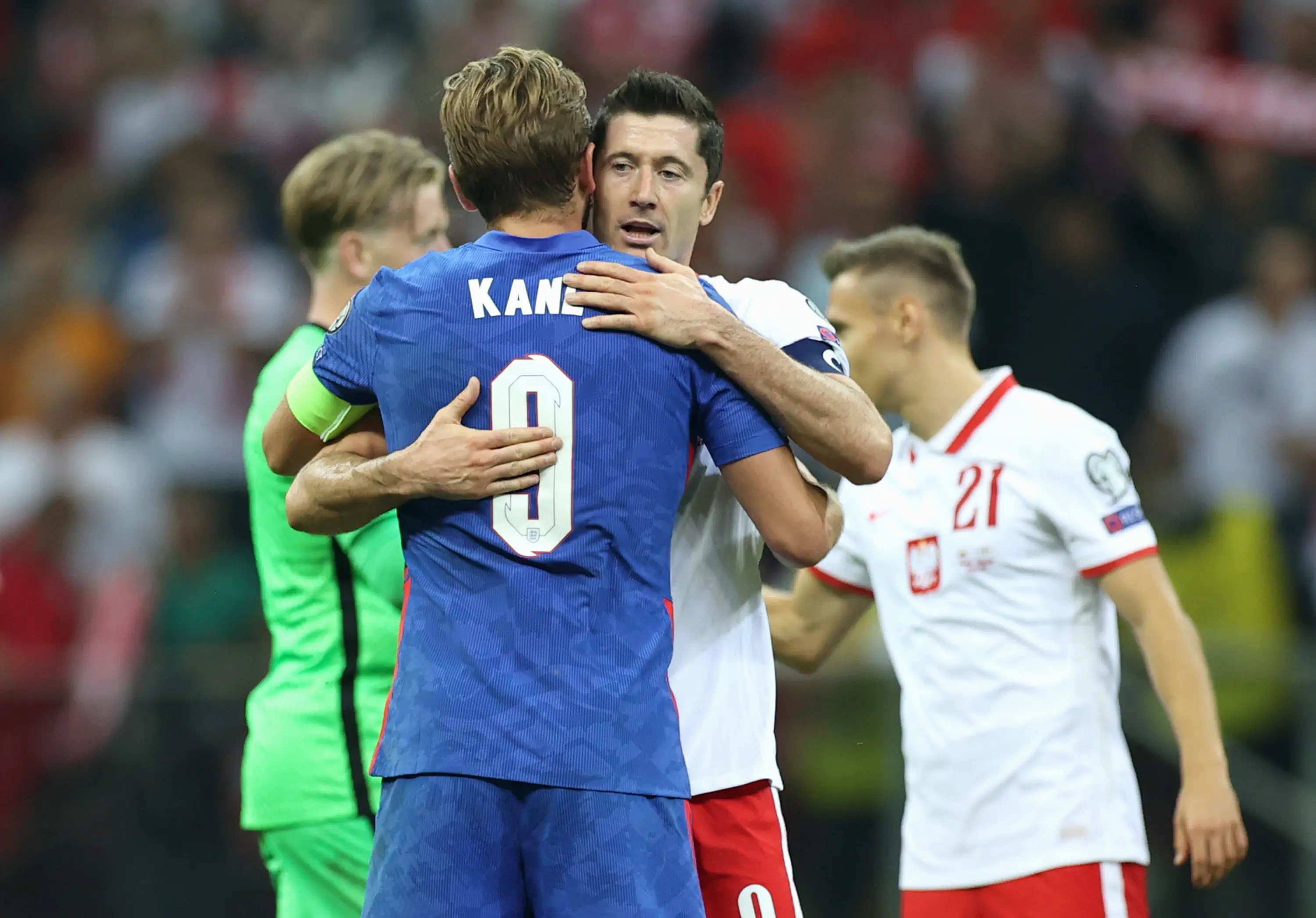 Harry Kane and Robert Lewandowski. (