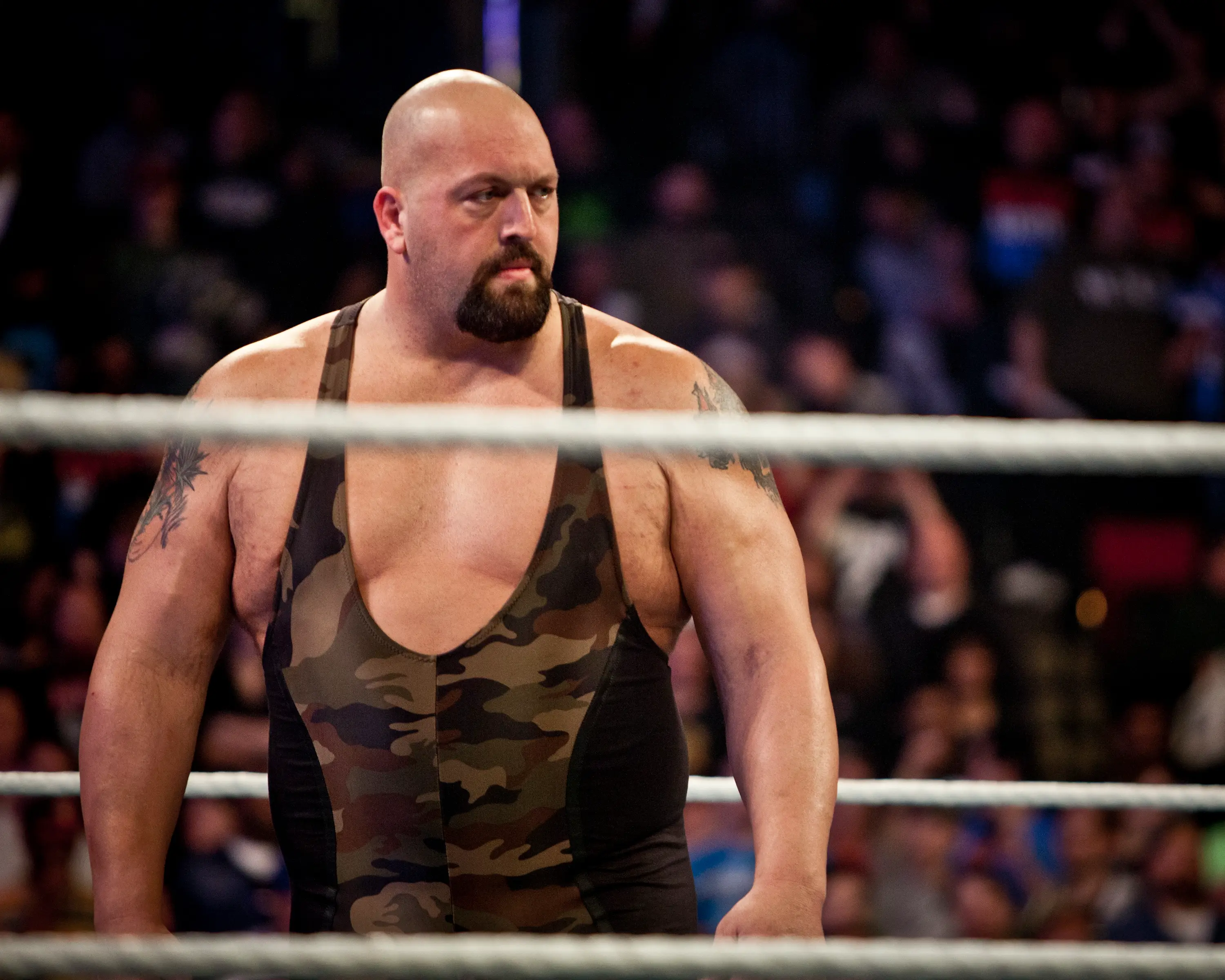 Big Show enters the ring during the WWE Raw event at Rose Garden arena in Portland, Ore., Monday February 27th, 2012.  (Getty Images)