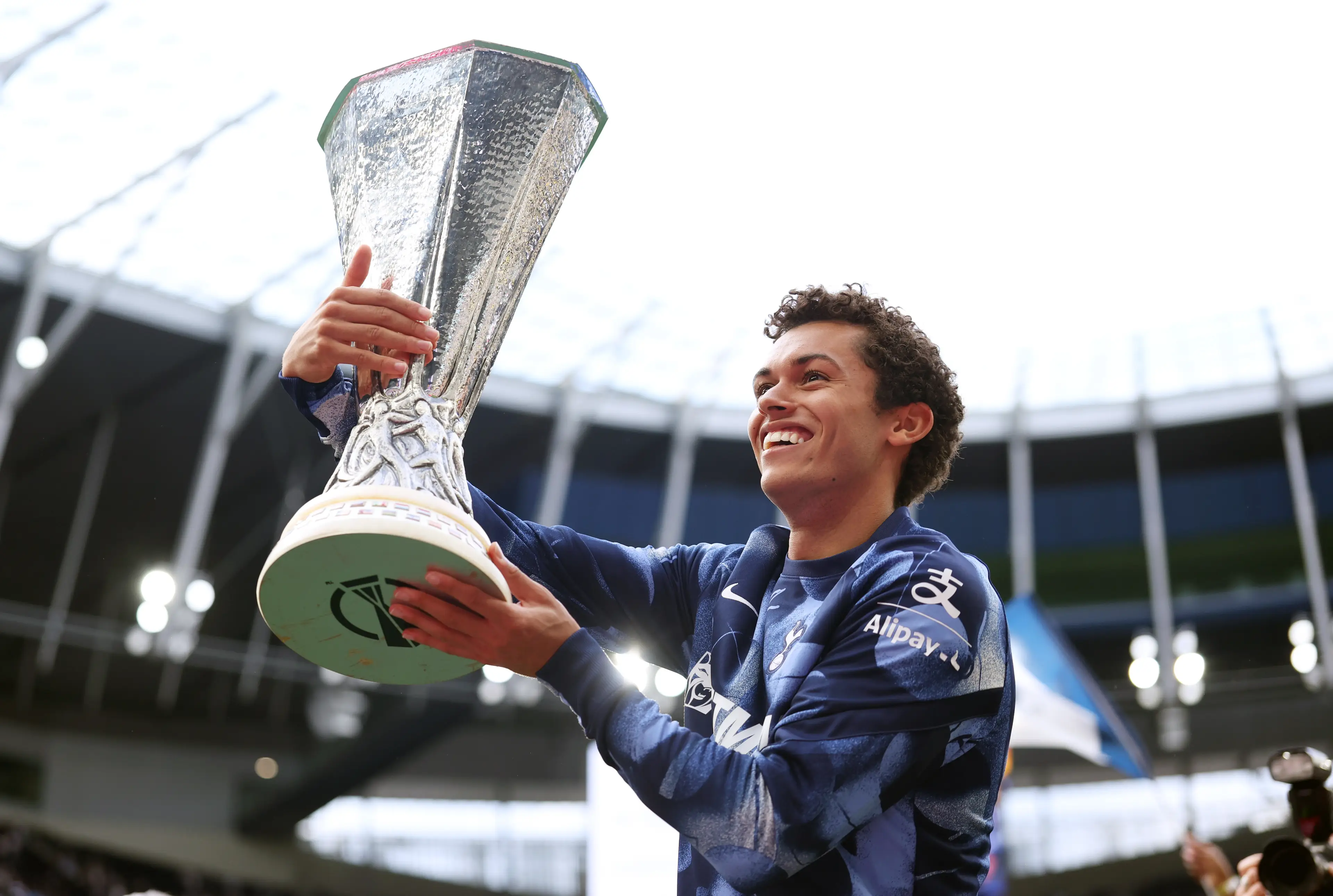 Brennan Johnson scored the winning goal to deliver Europa League success / Photo by Catherine Ivill - AMA/Getty Images