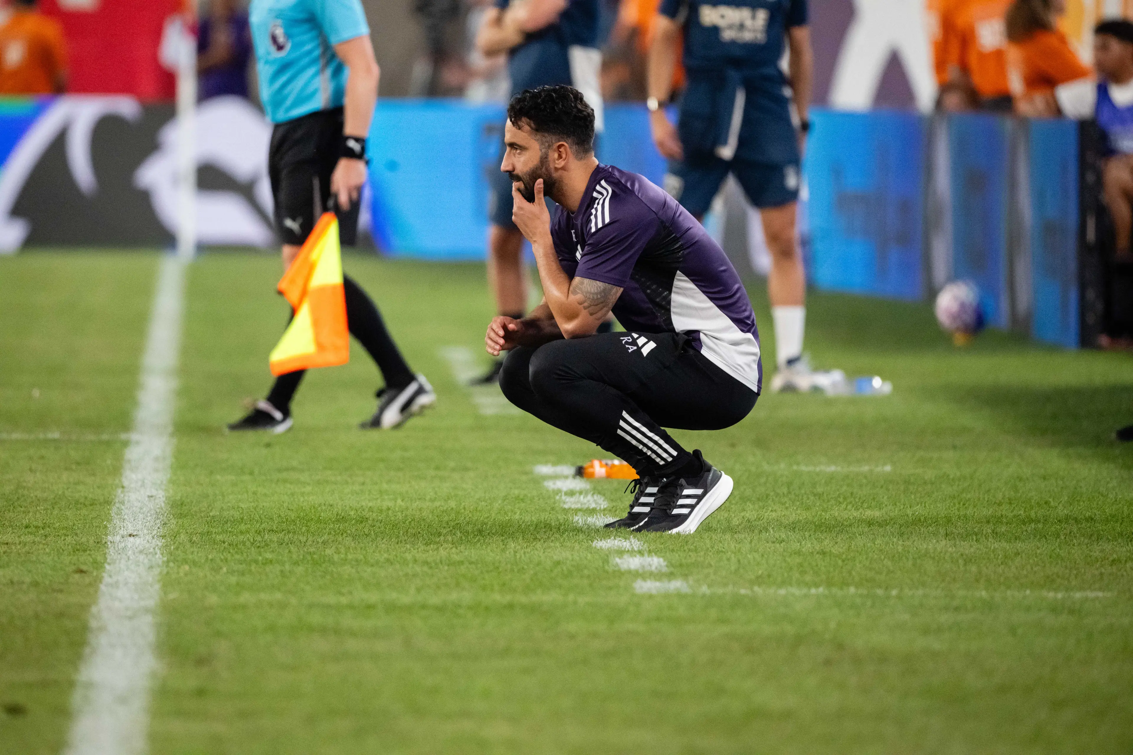 Ruben Amorim during Manchester United pre-season. Image: Getty
