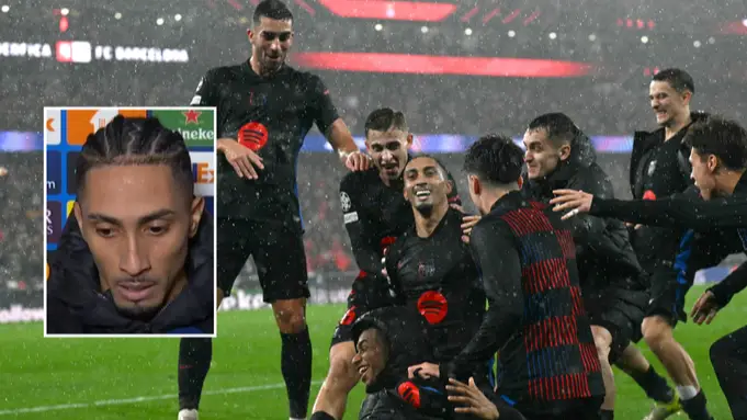 Raphinha explains exactly what happened as tempers flare after Benfica vs Barcelona