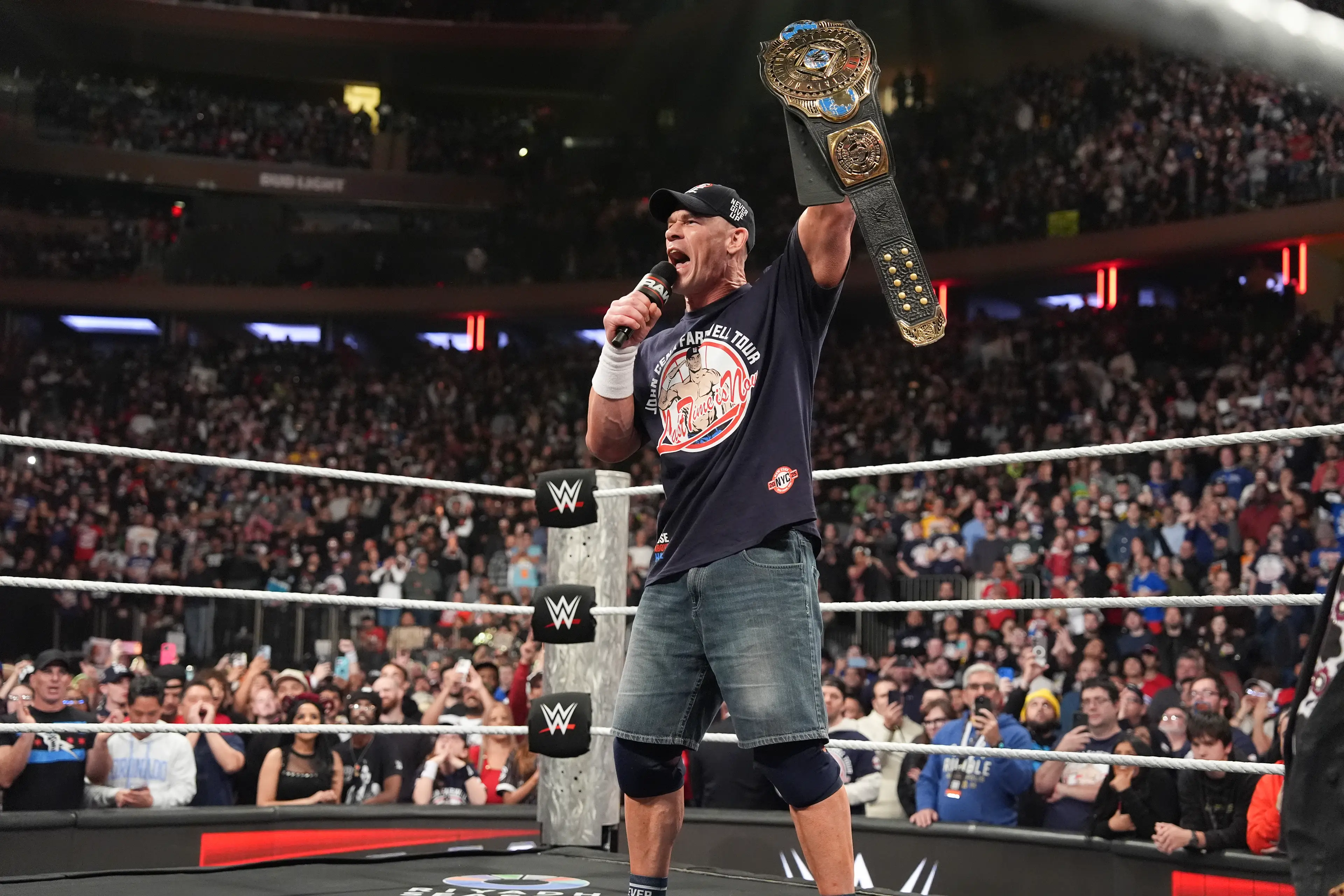 John Cena is saying goodbye to WWE. Image: Getty