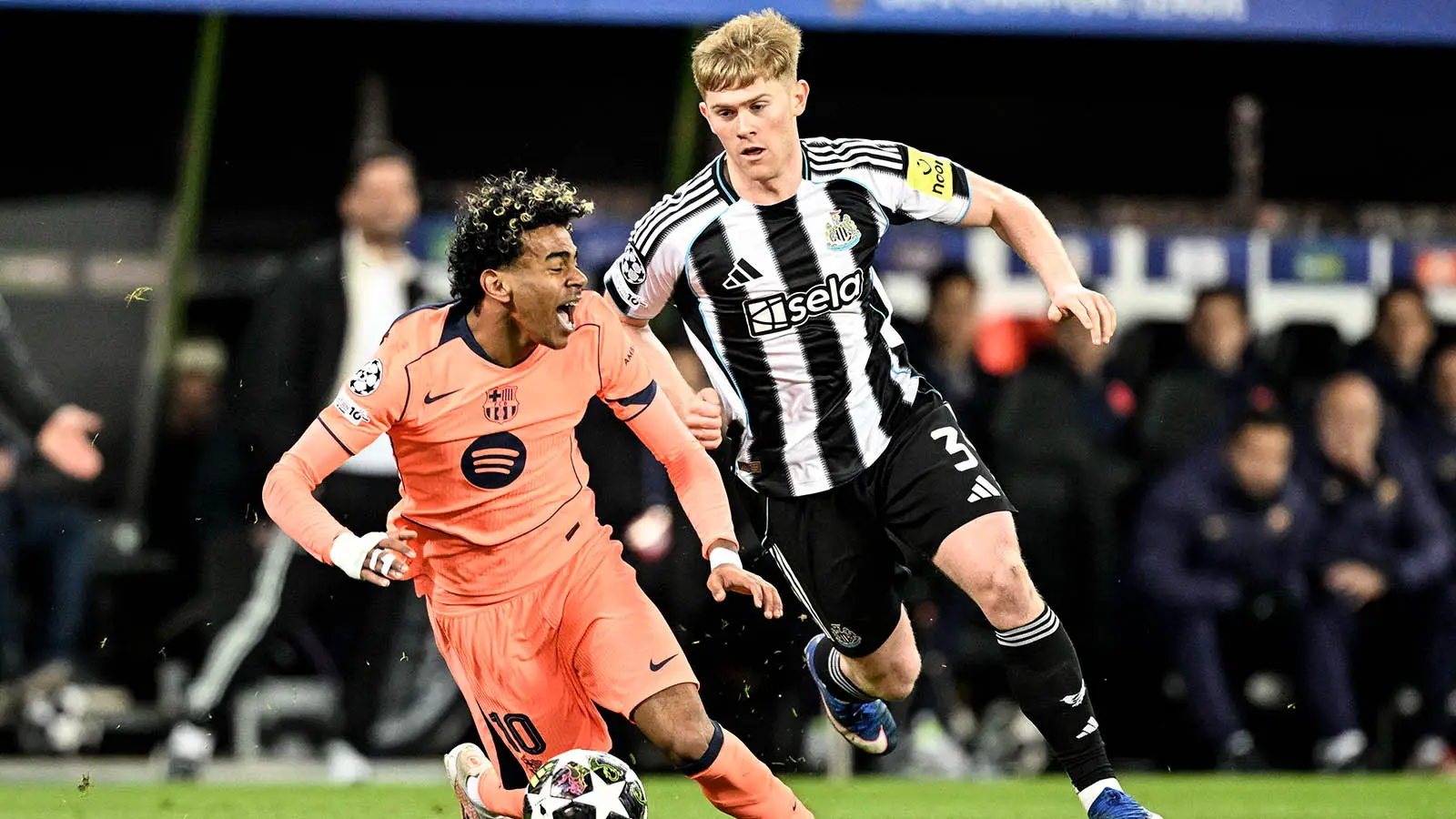 Hall and Barcelona's Lamine Yamal pictured (Image: Getty)