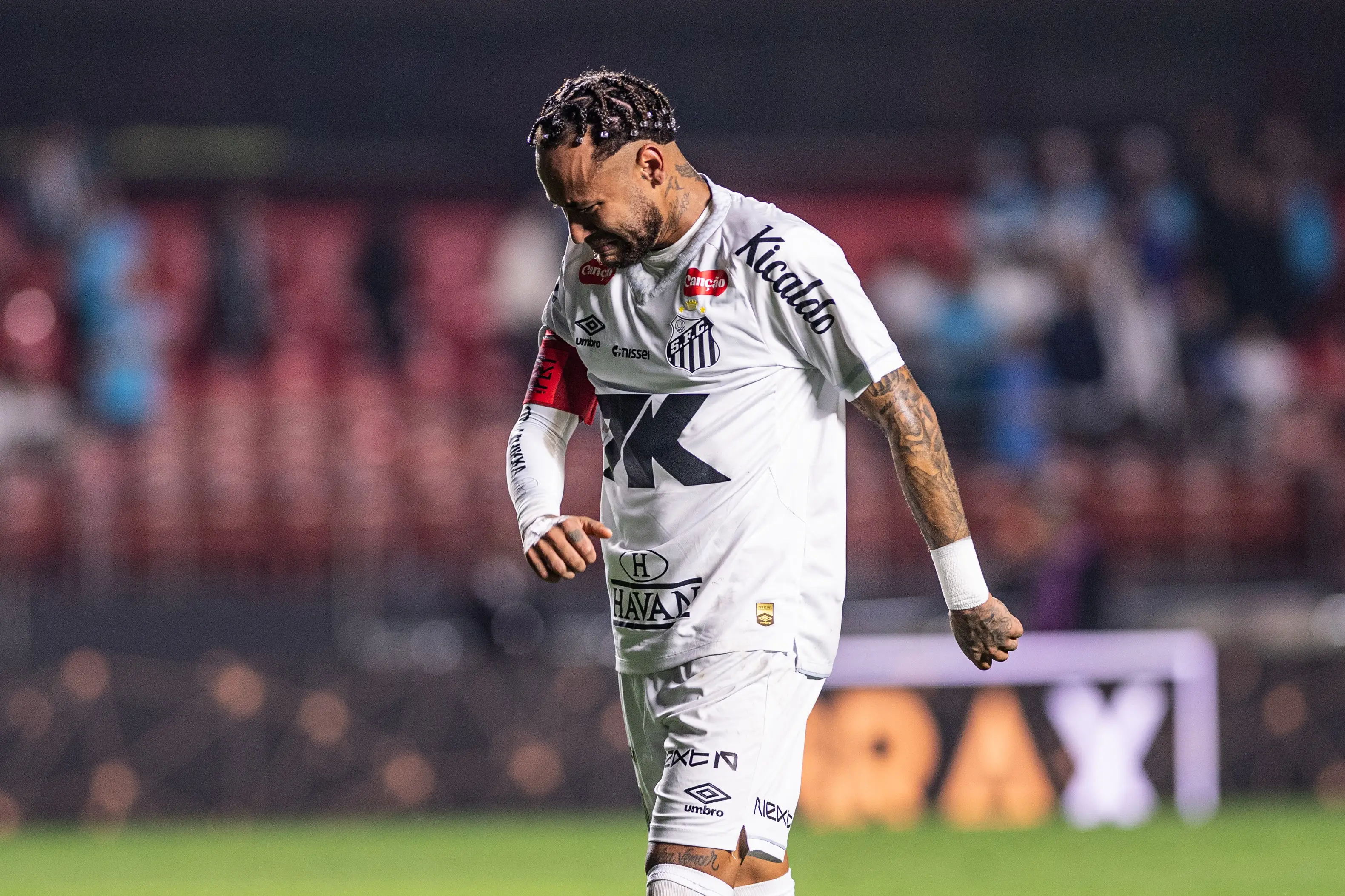 Neymar was brought to tears after a painful defeat for his boyhood club. (Image: Getty)