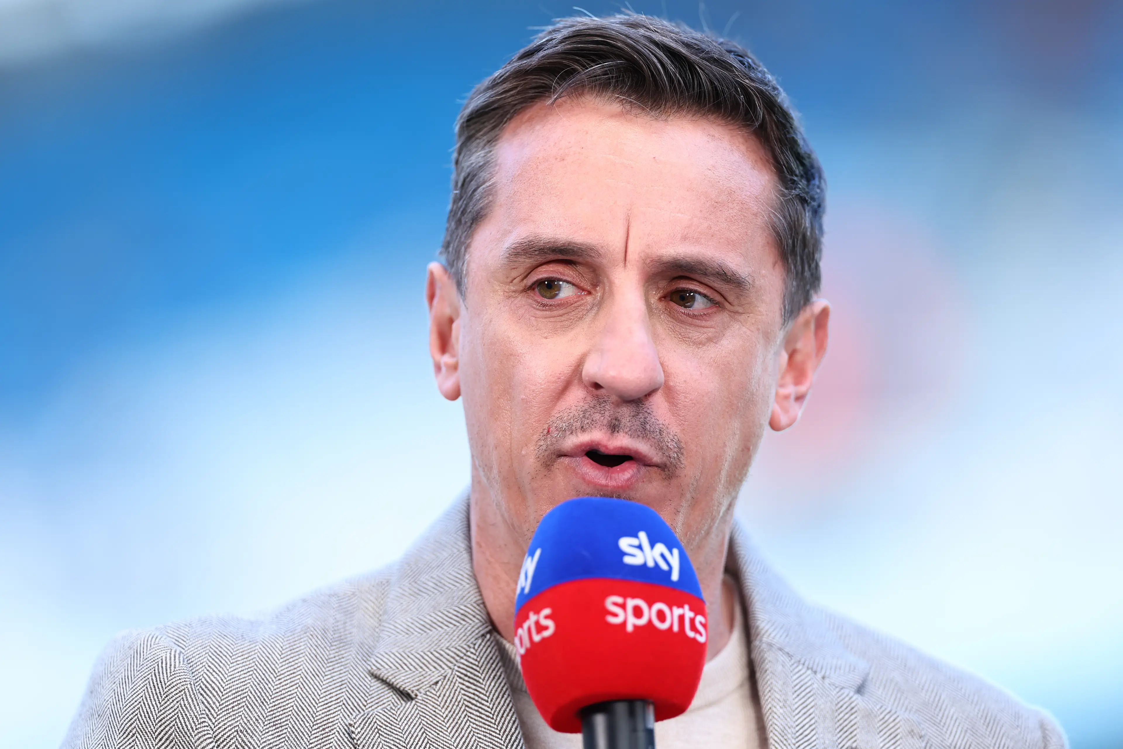 Gary Neville has been on Sky Sports since 2011. Image: Getty