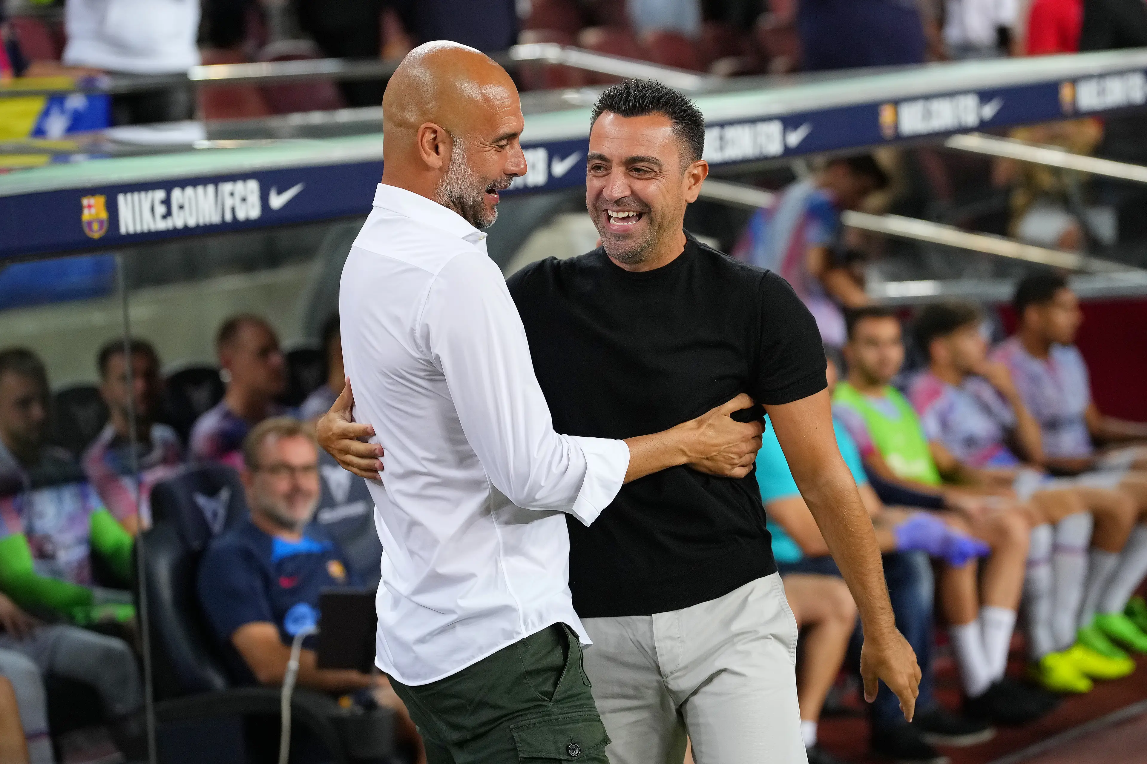 Xavi has tipped Guardiola to manage an international team. Image: Getty