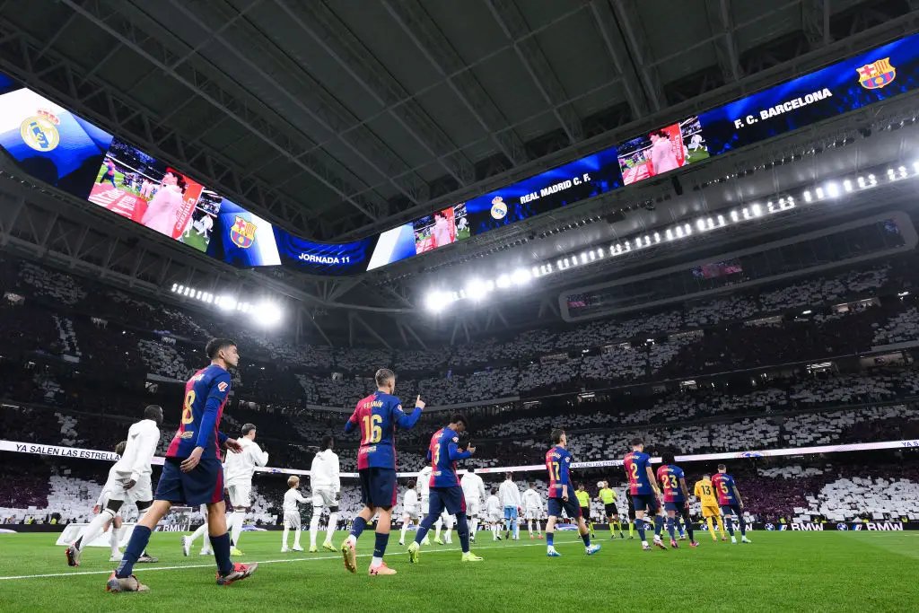Barcelona take on Real Madrid at the Santiago Bernabeu on Sunday (Credit:Getty)