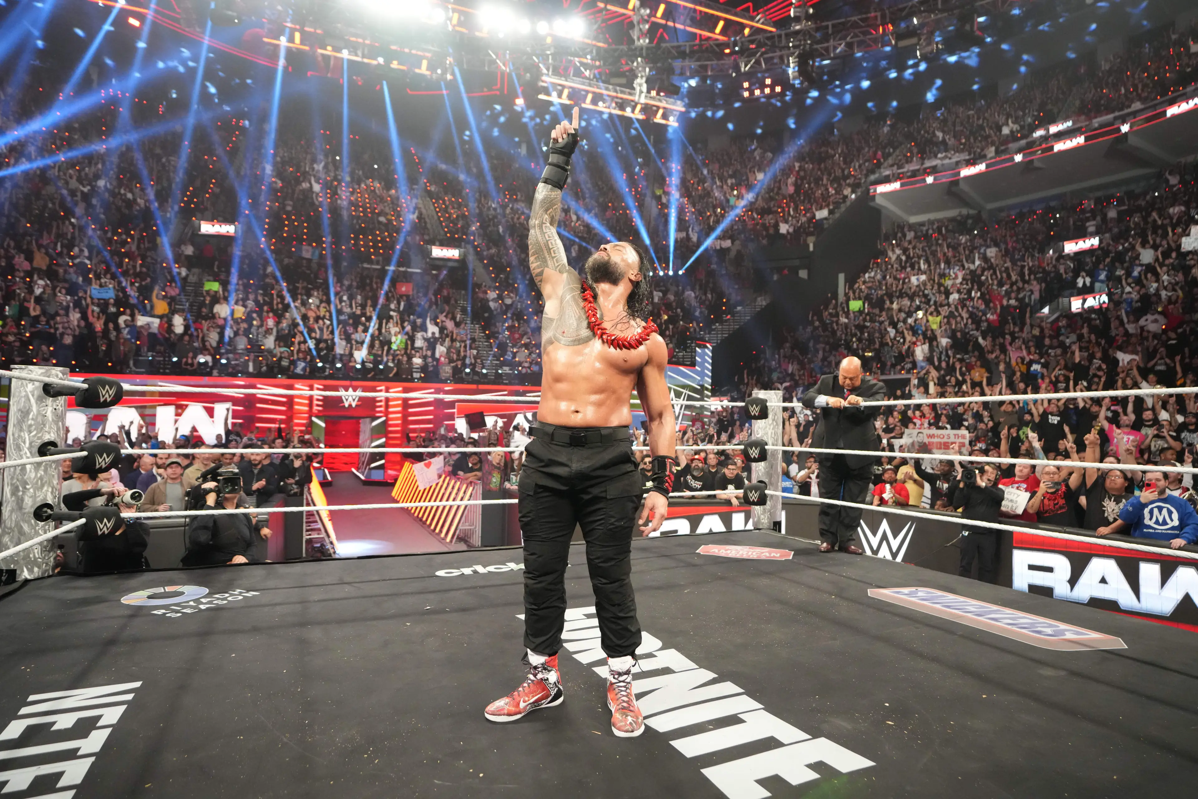 Triple H acknowledged Roman Reigns as the best to ever do it. Image: Getty