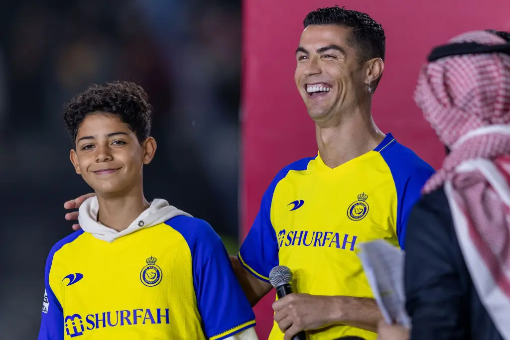 Cristiano Ronaldo Sr. and his son Cristiano Jr. (Credit:Getty)
