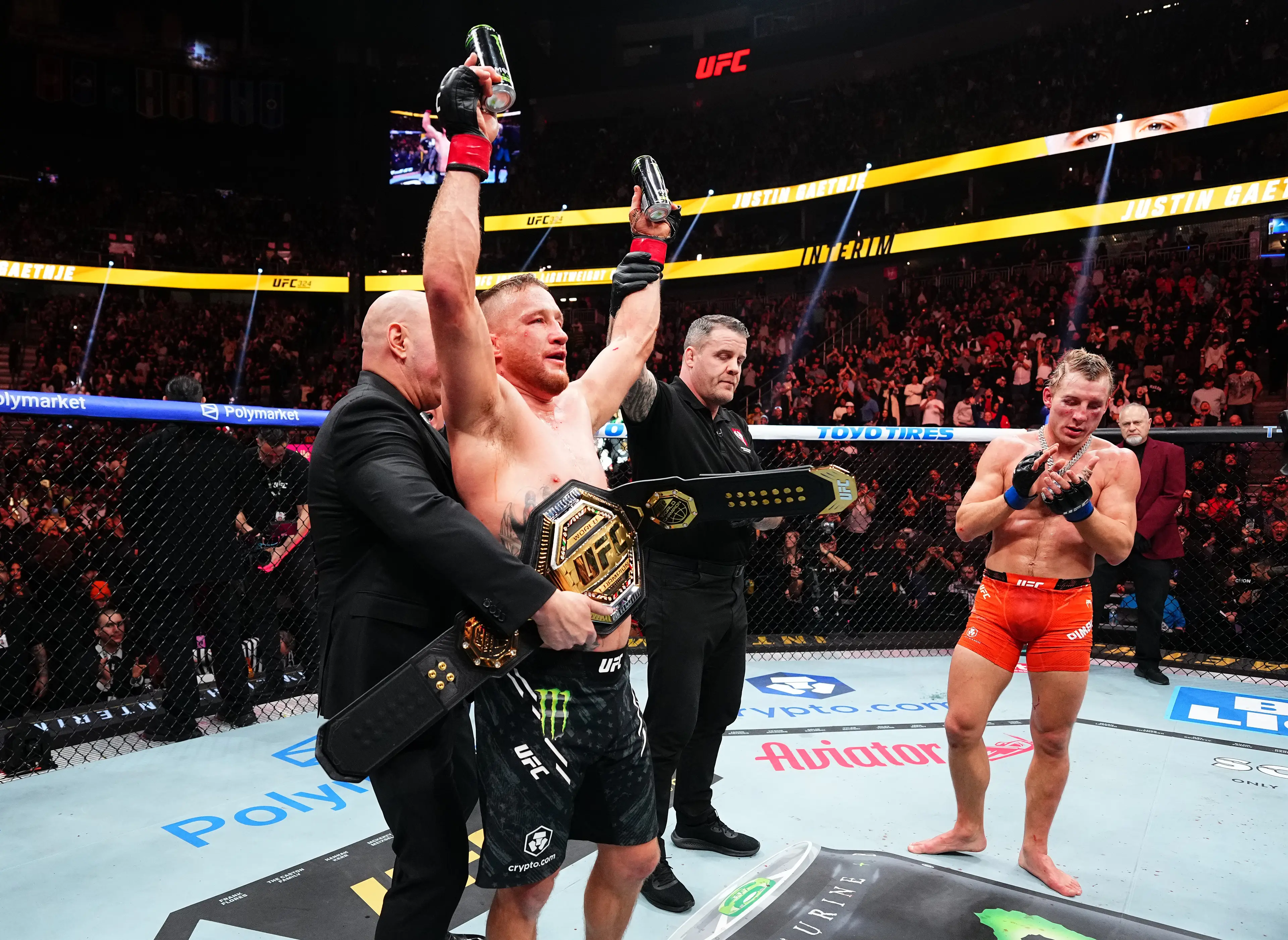 Justin Gaethje defeated Paddy Pimblett. (Image: Getty)