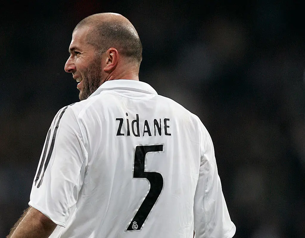 Zinedine Zidane worn the iconic number five shirt at Real Madrid. (Image: Getty)
