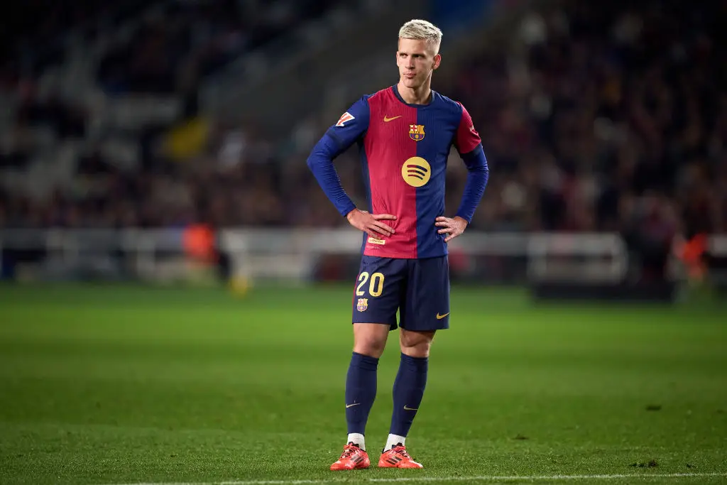 Barcelona midfielder Dani Olmo pictured (Image: Getty)