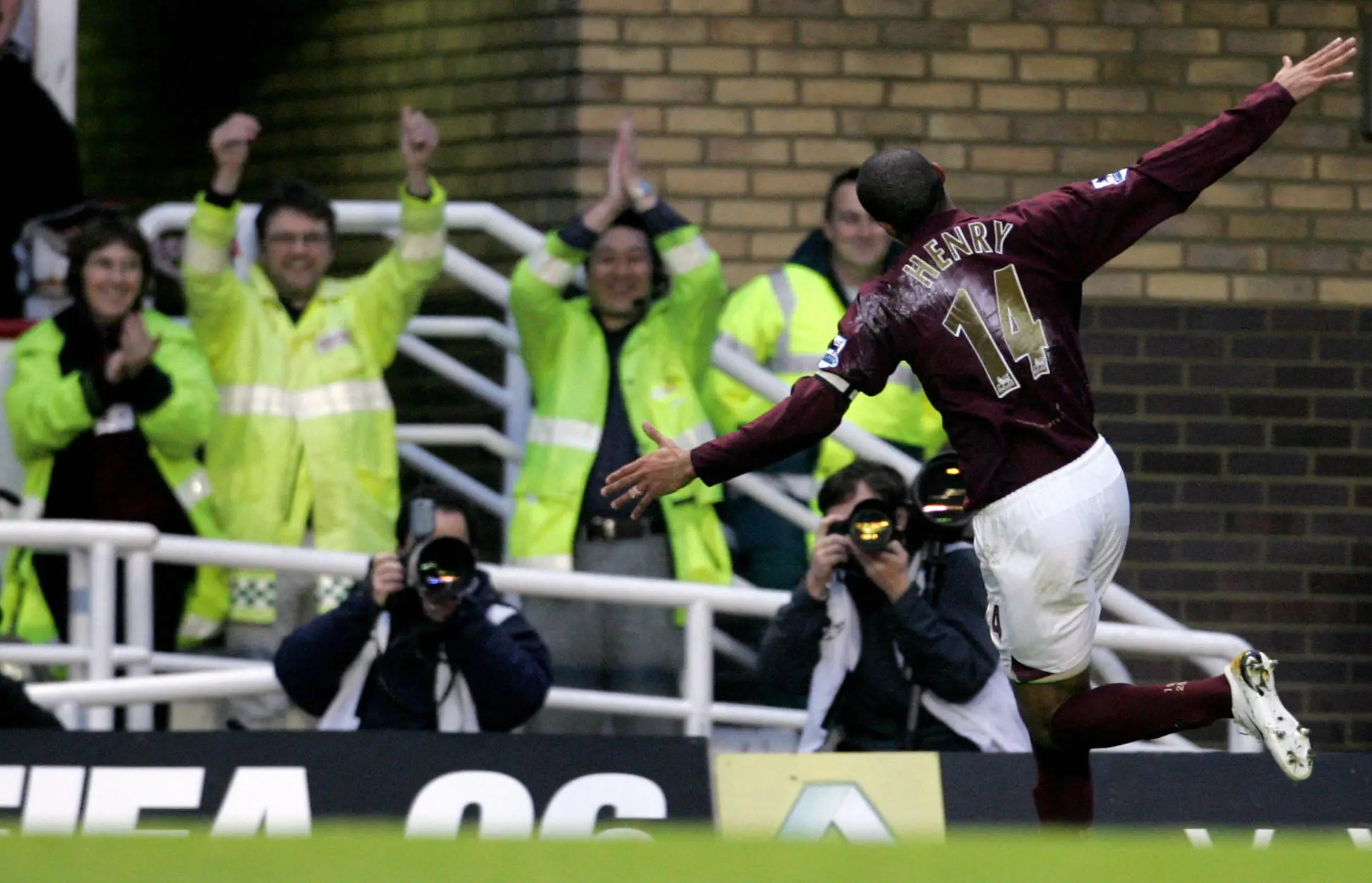 Thierry Henry famously donned the No.14 at Arsenal. (Image: Getty)