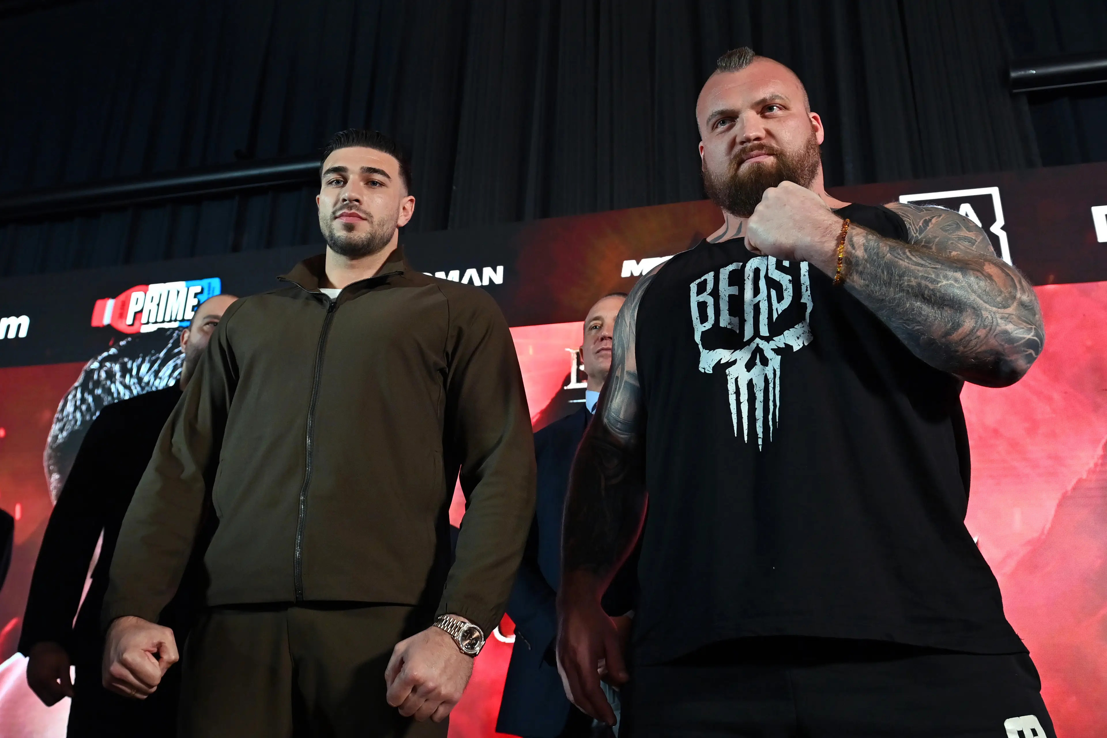 Hall takes on Tommy Fury in his professional boxing debut. Image: Getty