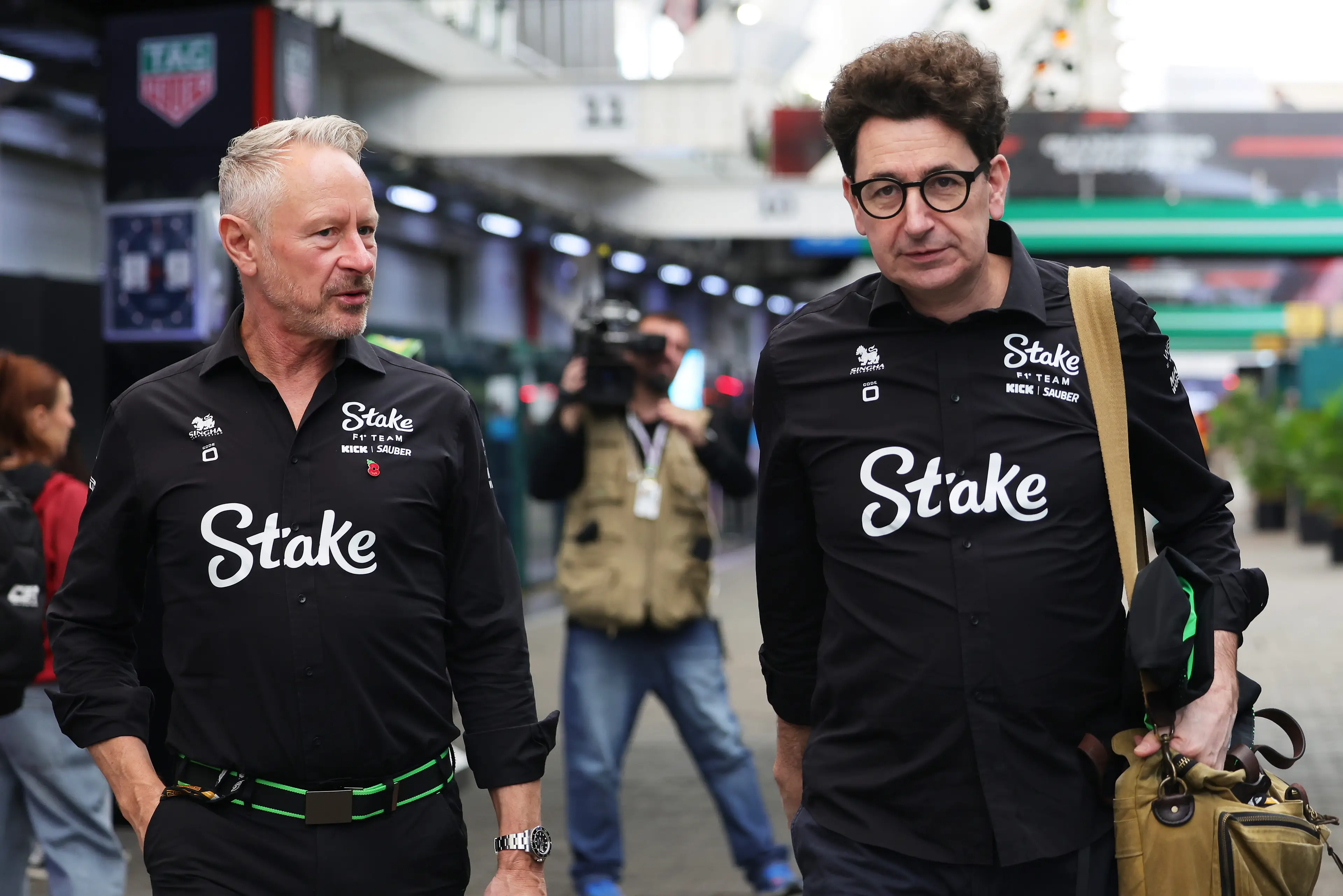 Jonathan Wheatley and Mattia Binotto (pictured) worked closely together at Audi (Image: Getty)