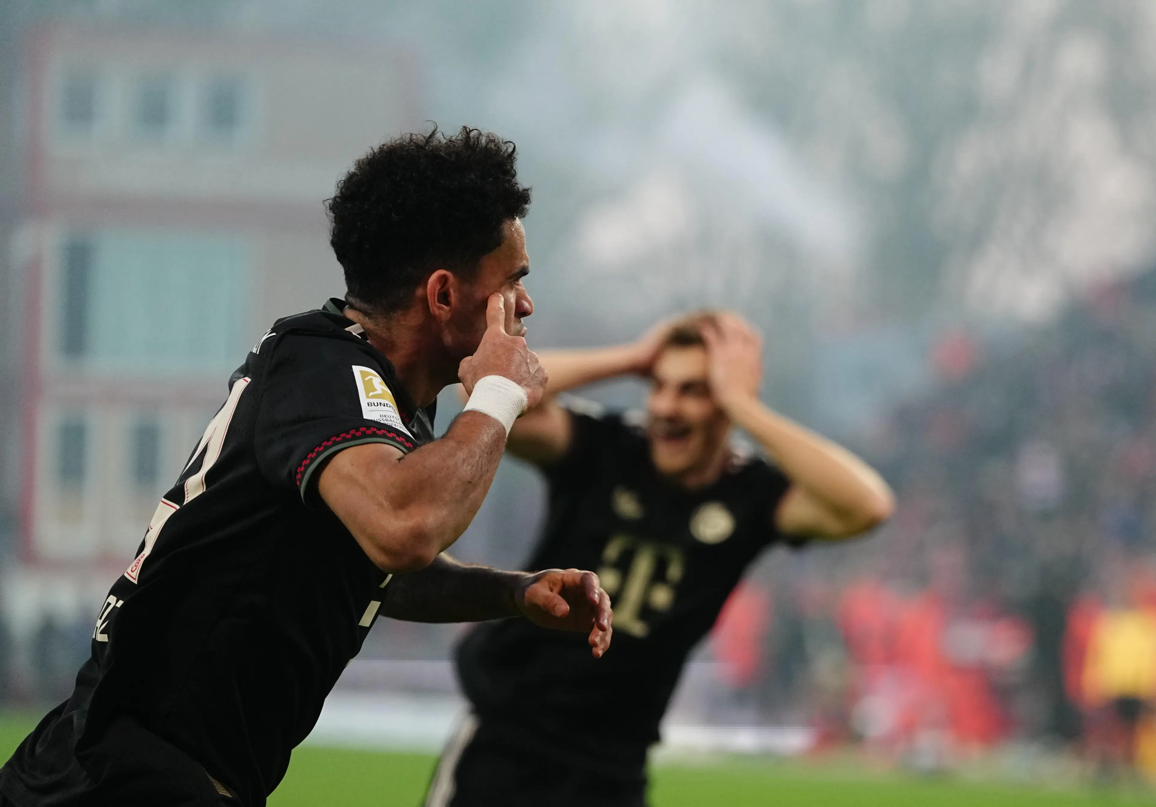 Luis Diaz stunned Josip Stanisic with his goal against Union Berlin. Image: Getty 