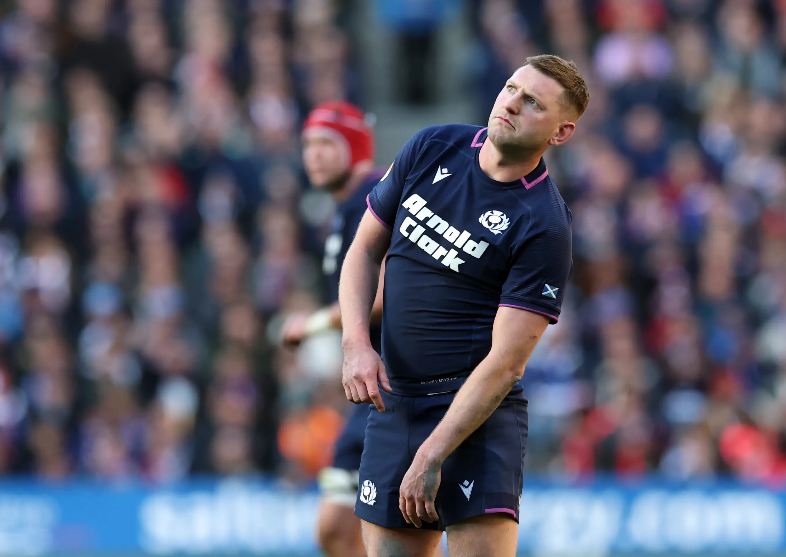 Finn Russell of Scotland is seen during the Guinness Six Nations 2026 match between Scotland and France (Getty Images)