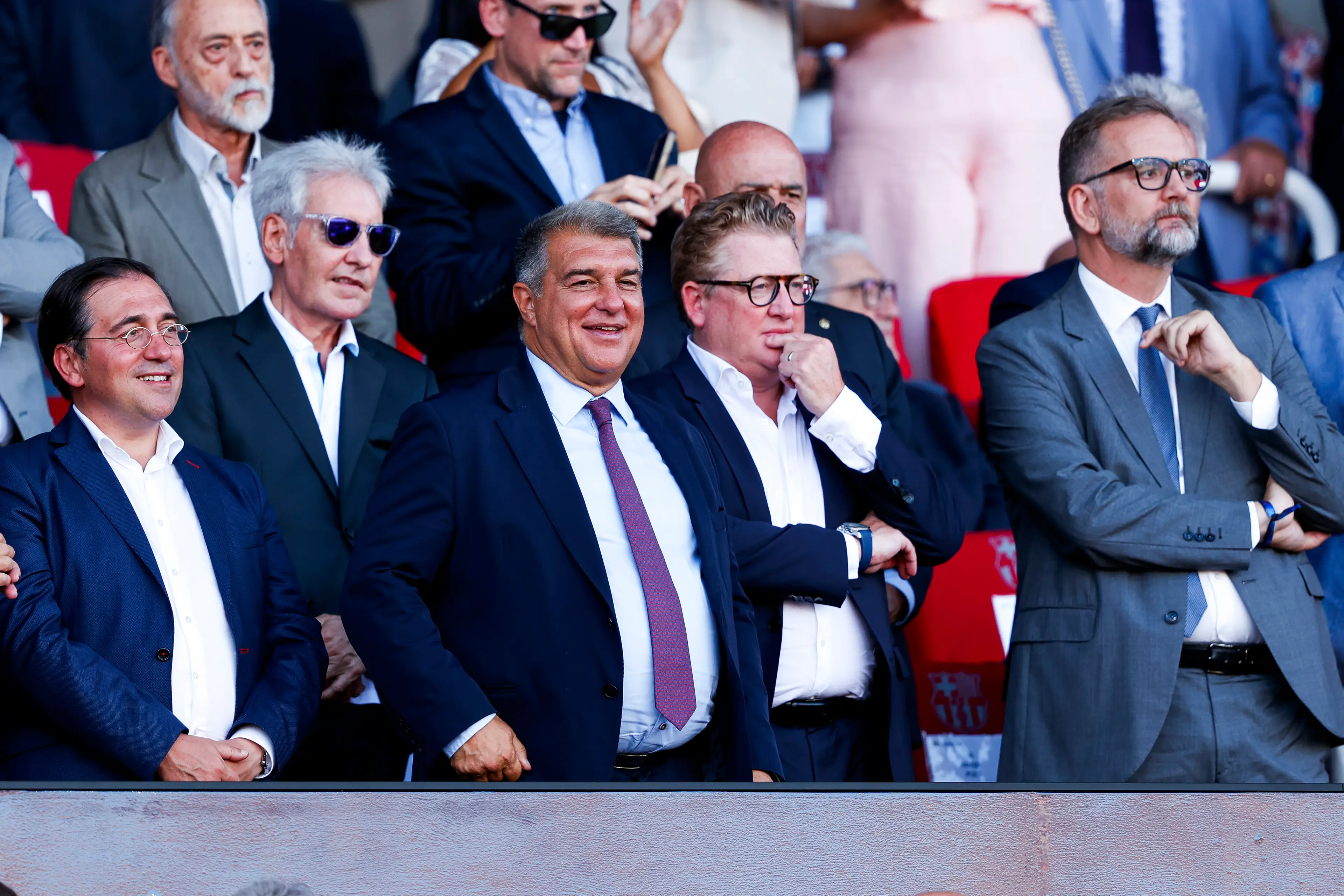Joan Laporta in attendance for Barcelona vs. Tottenham. Image: Getty