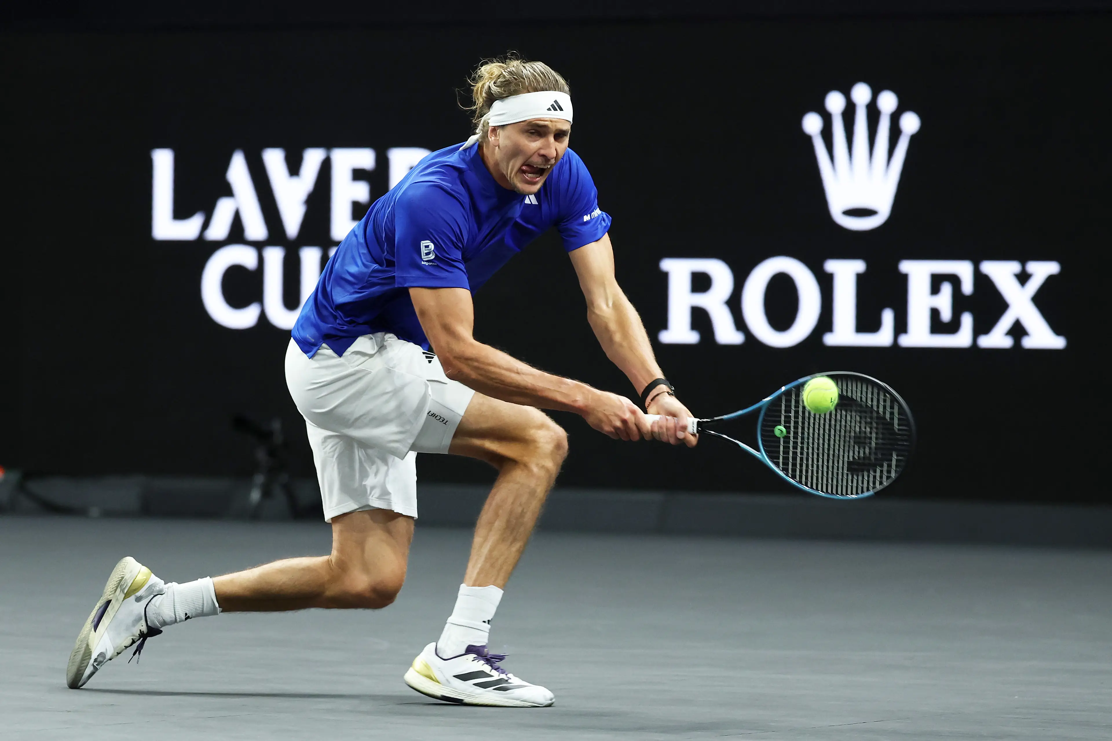 Alexander Zverev was up against Taylor Fritz in a Laver Cup clash. Image: Getty