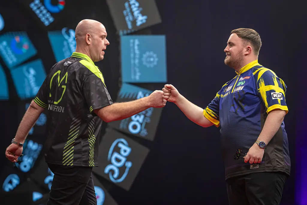 Littler and Van Gerwen have faced each other on several occasions. (Image: Rahaf Abdullah/Getty Images)