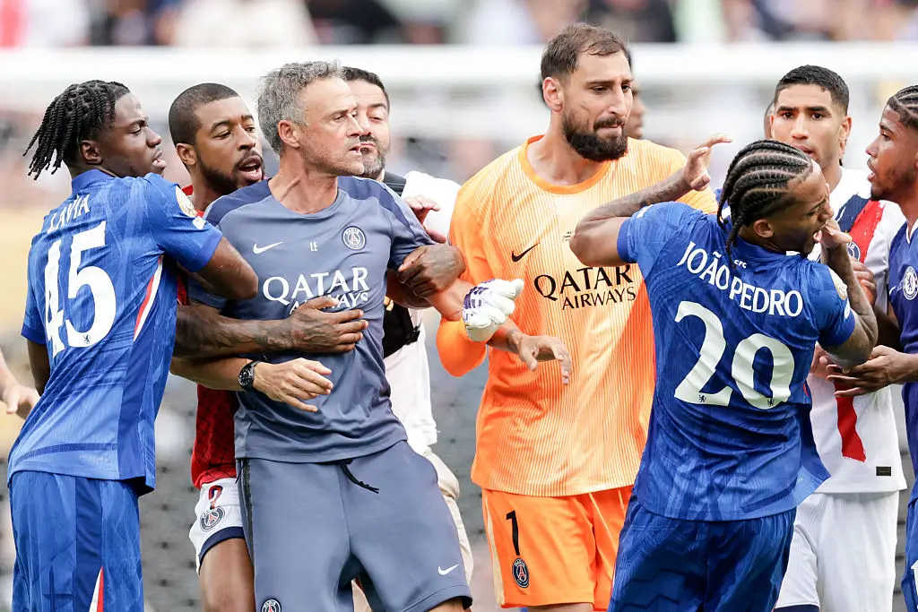 Luis Enrique and Joao Pedro came to blows (Credit:Getty)