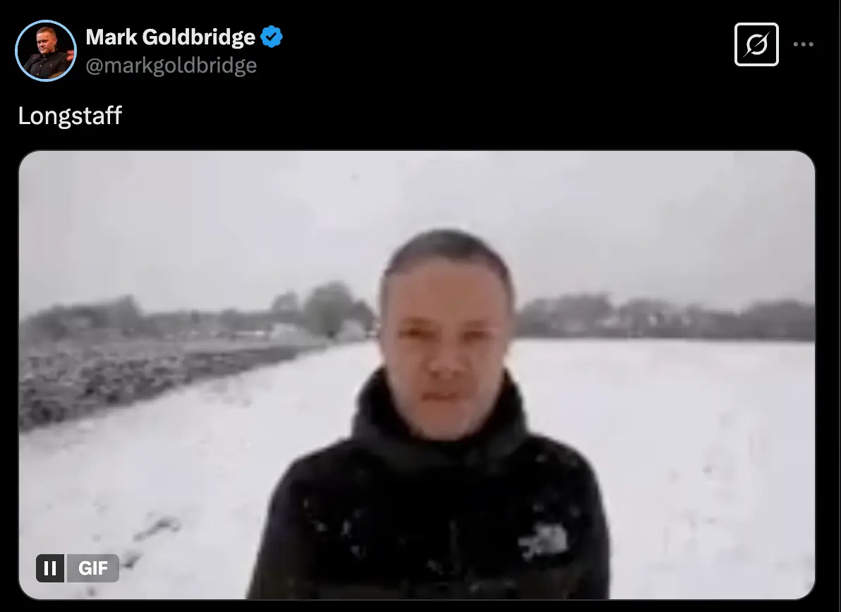 Image: Twitter/Mark Goldbridge