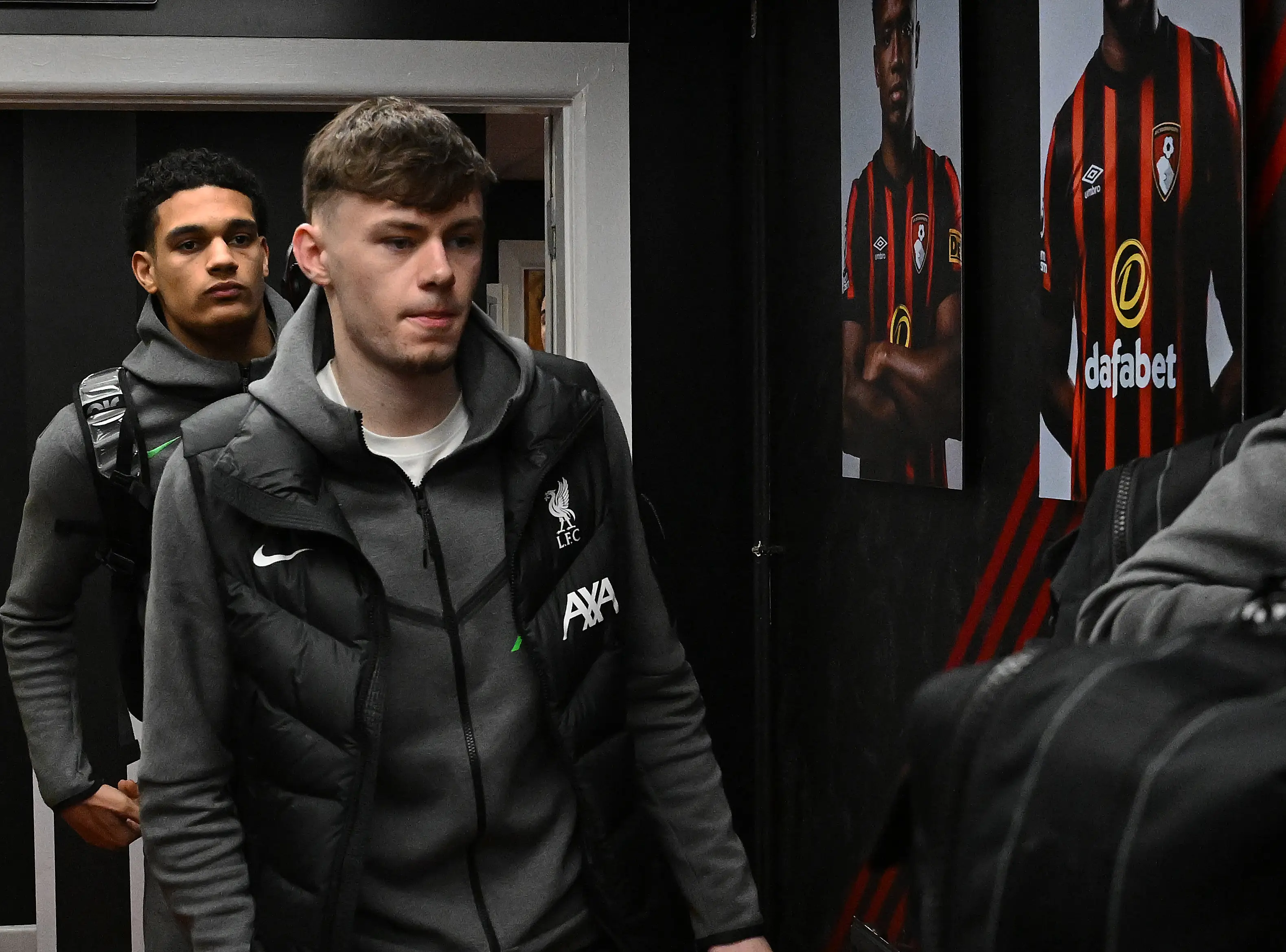 Bradley arriving for Sunday's game. (Image