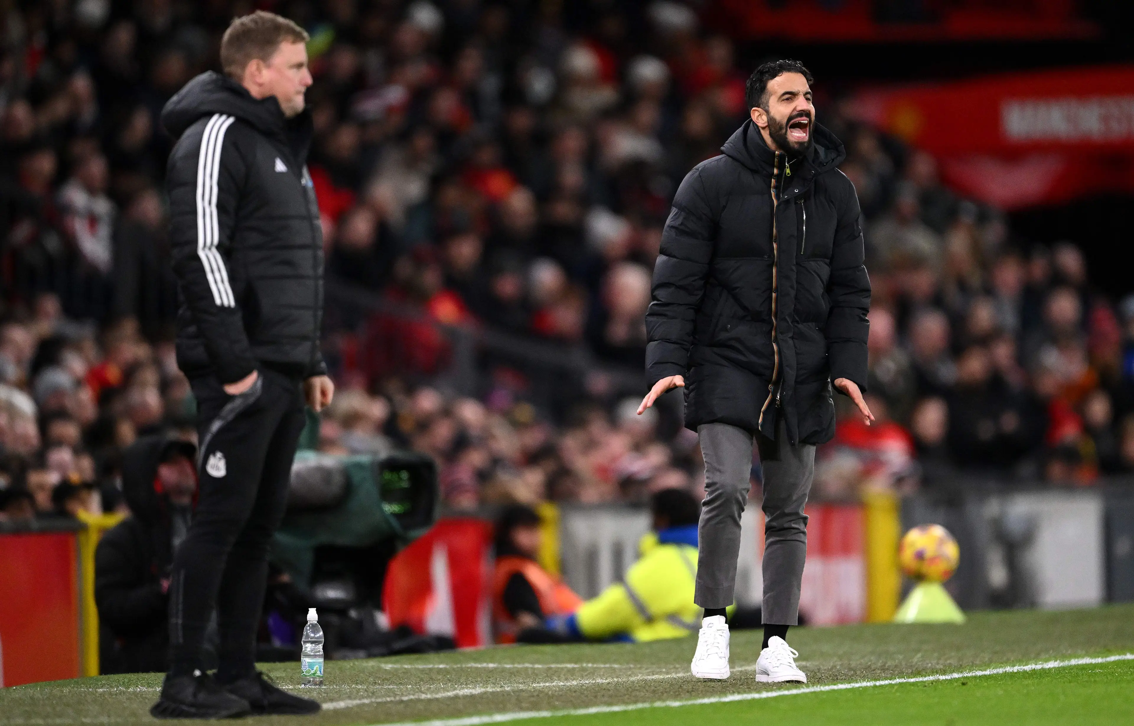 Manchester United and Newcastle United both want to sign Benjamin Sesko. Image: Getty 